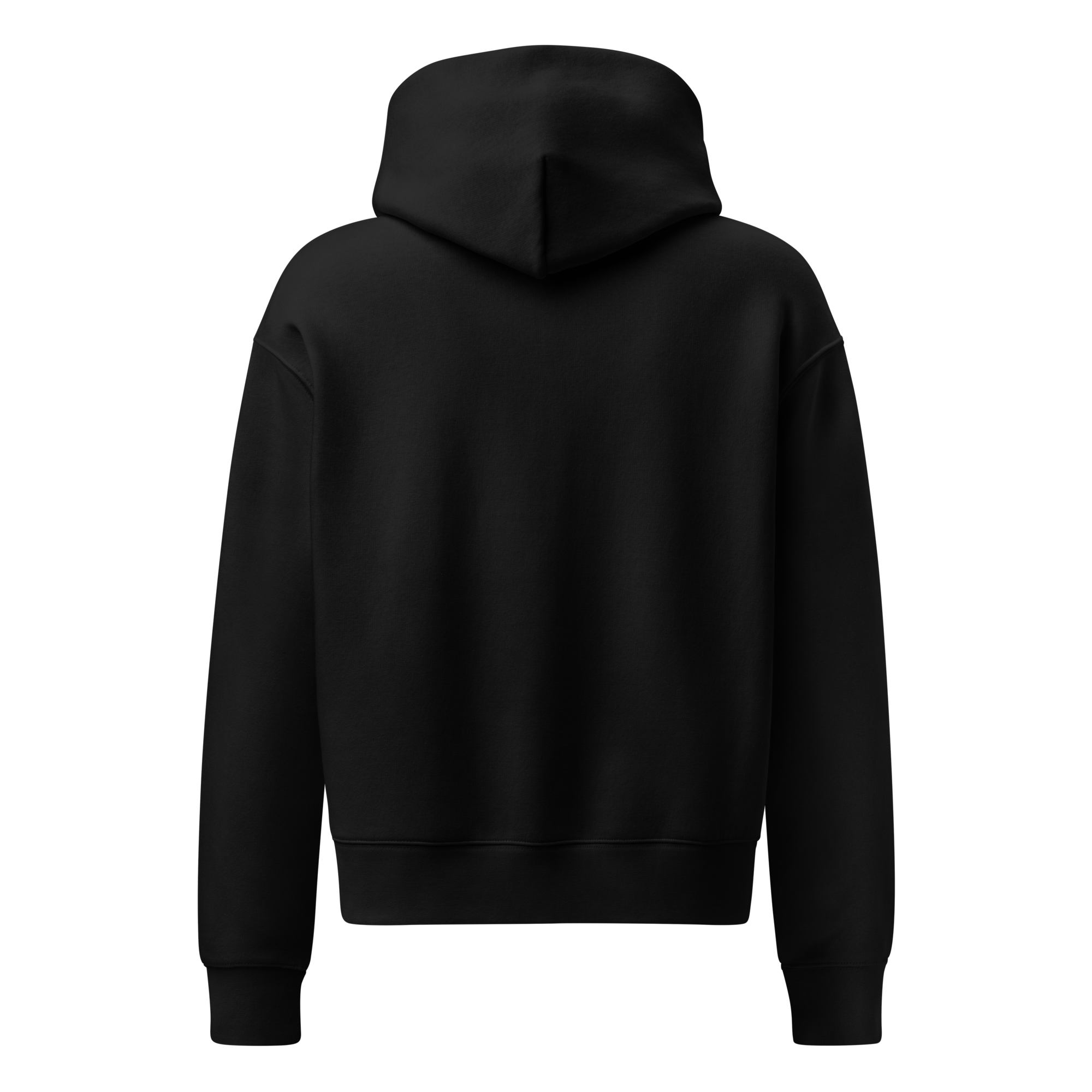 Grab Life Company women's relaxed hoodie with Dating Apps are out Style printed in Hippie Pink on black sweatshirt. Image shows back of sweatshirt.