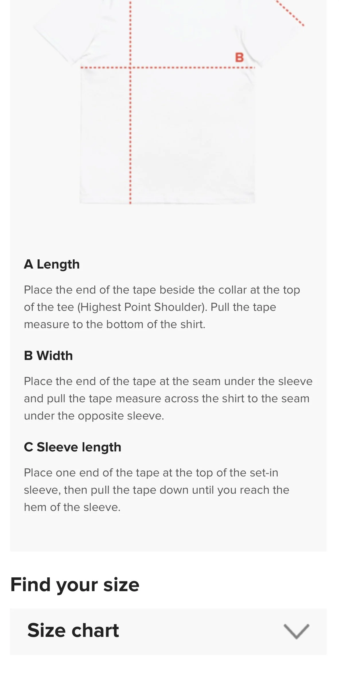 Image of Size Guidelines