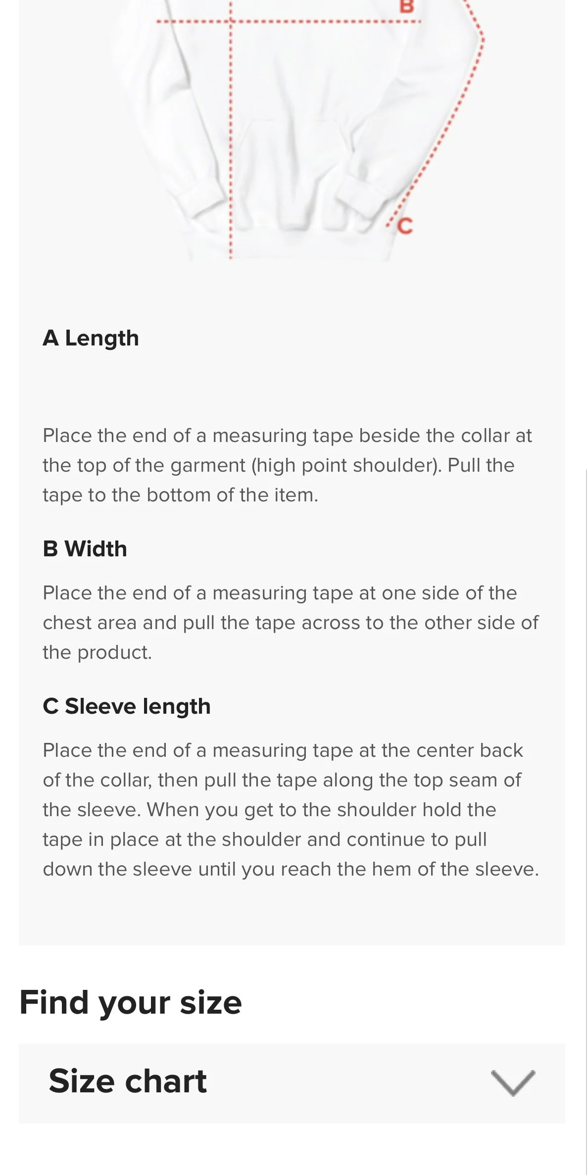 Size Guidelines for Don't Waste it on Dating Apps sweatshirt from Grab Life Company.