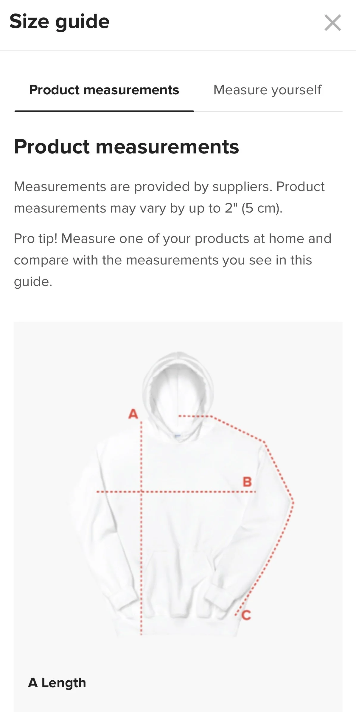 Image of Size Guidelines for King Looking for a Queen unisex hoodie