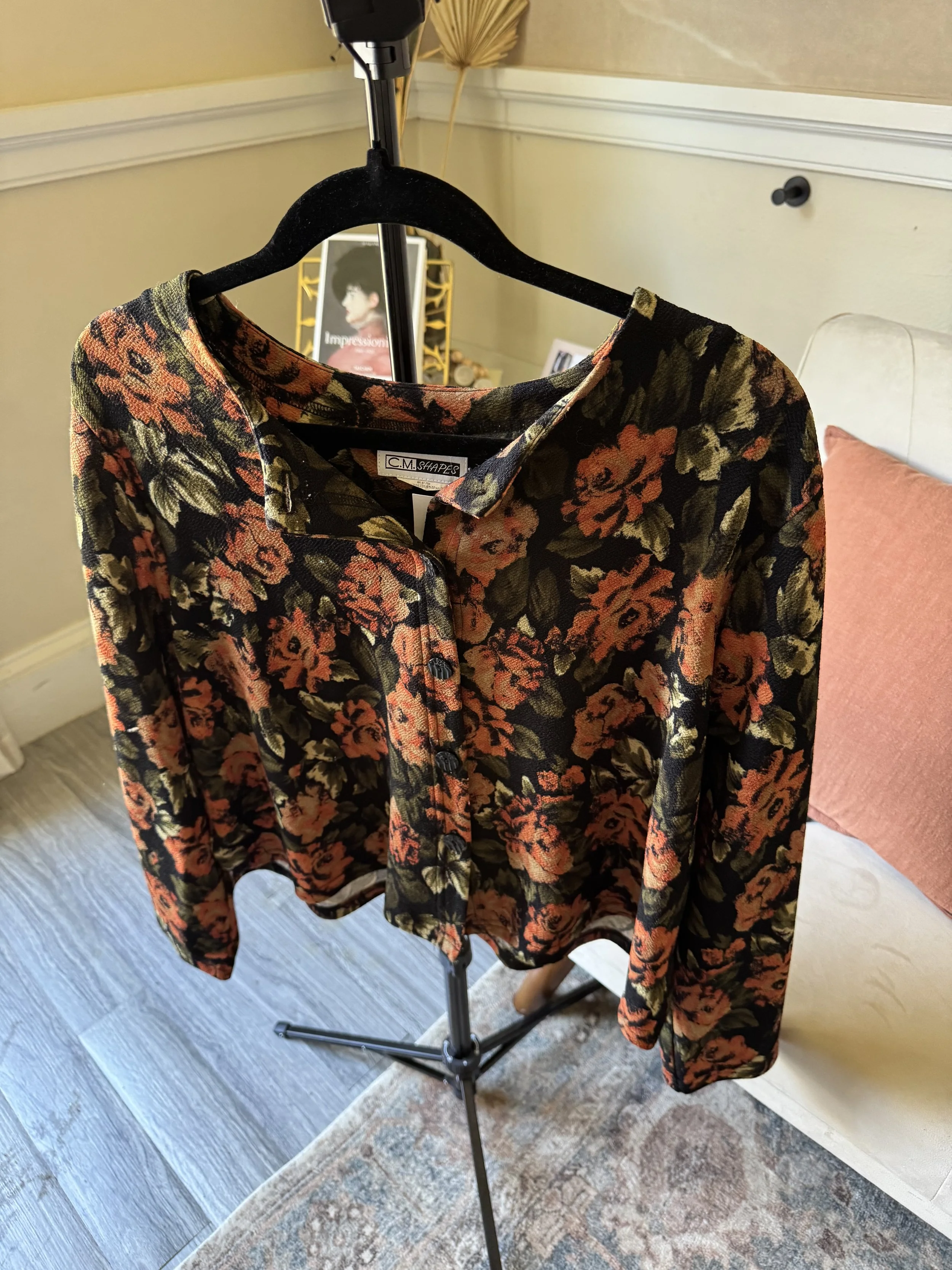 Painted Flower Cardi