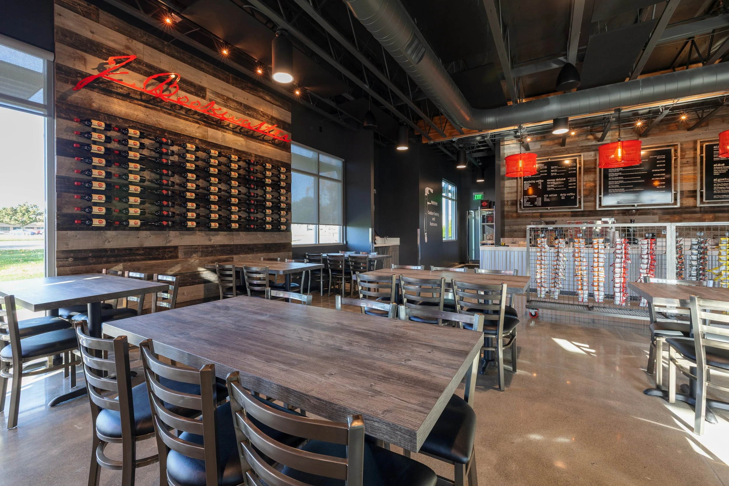 Inside of Non-Fiction, a local eatery from Bookwalter Winery