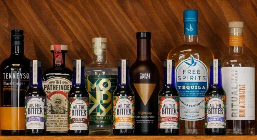 All the Bitter organic aromatic bitters in glass bottles for mocktails and cocktails