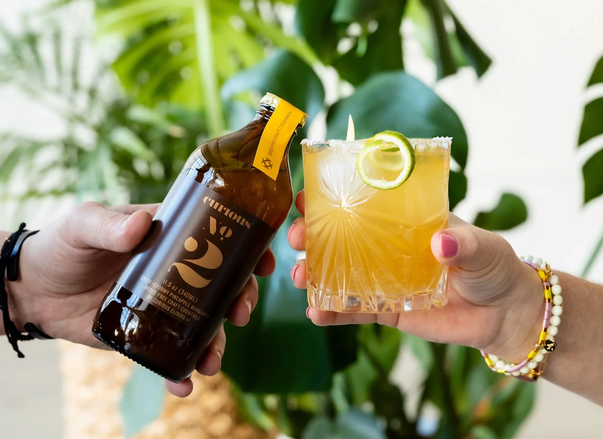 Curious Elixirs bottles arranged elegantly