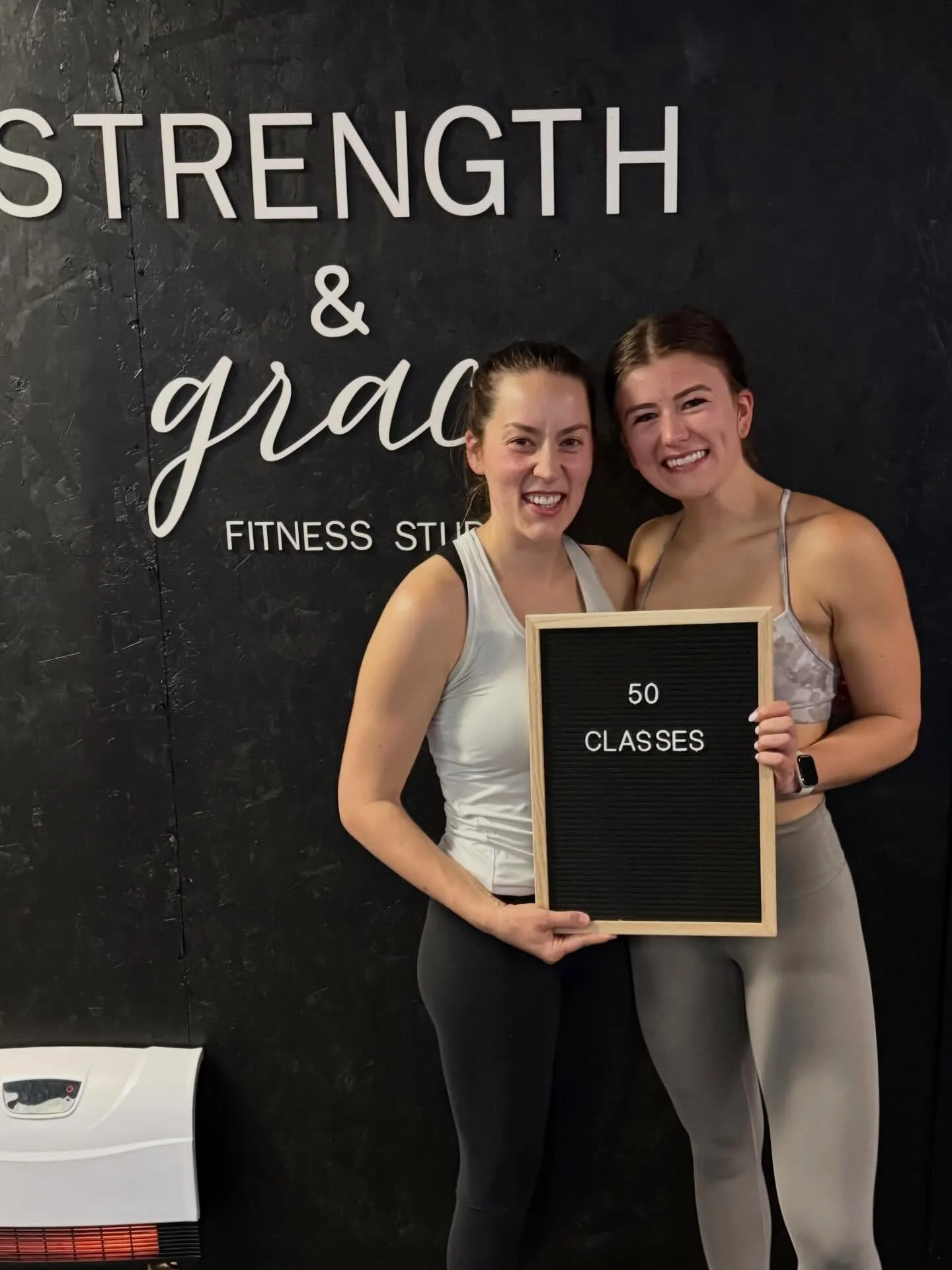 celebrating 50 classes for our girl @cass.johansen this morning!! ❤️&zwj;🔥✨