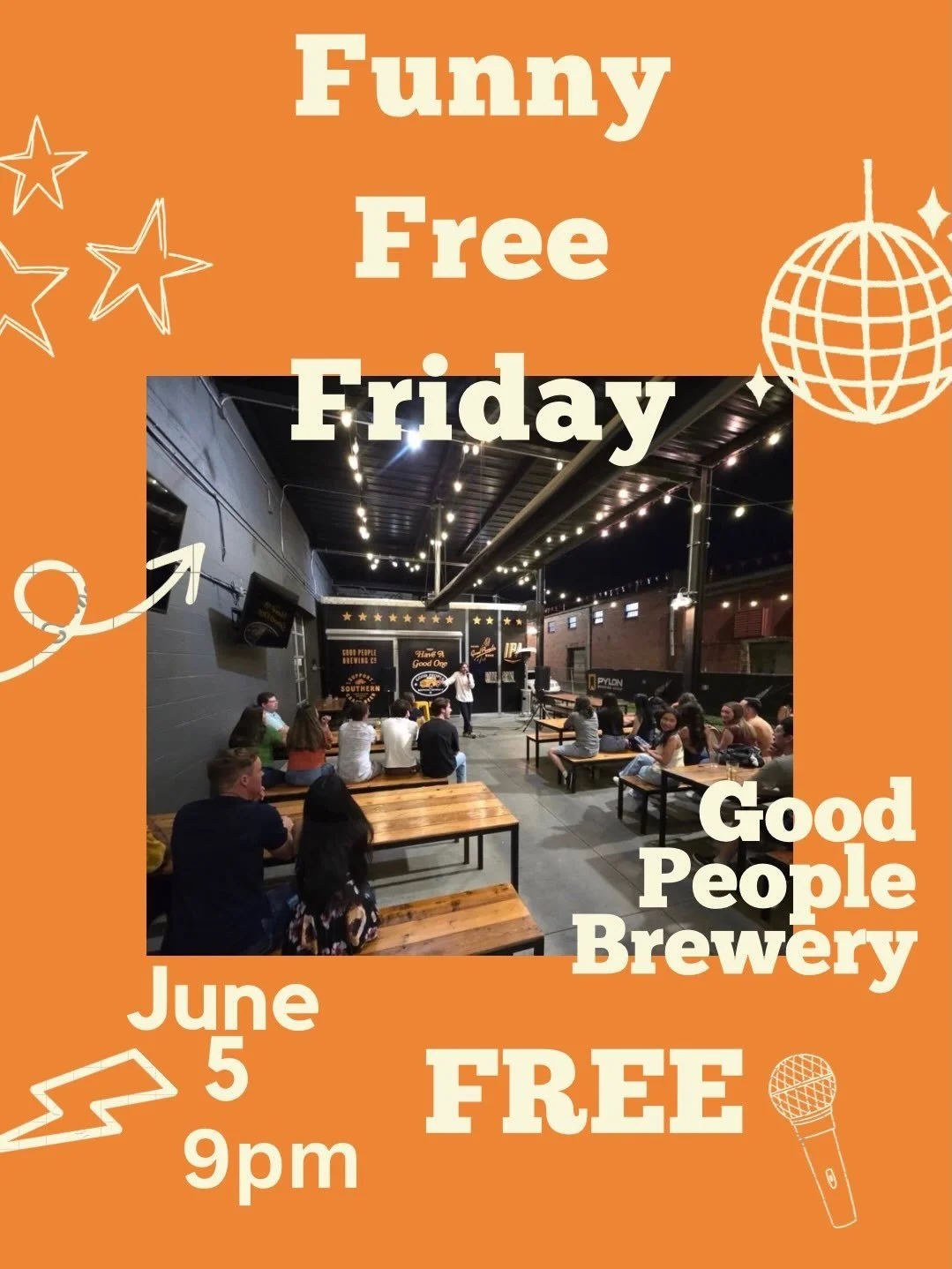 Gaaang!!! We are back with another FUNNY FREE FRIDAY @gpbrewing on June 5 at 9pm. This go around we got &ldquo;The Dirty Boys&rdquo; taking over the show. Some of the best comics from all over Alabama will be preforming THIS Friday. You are NOT gonna