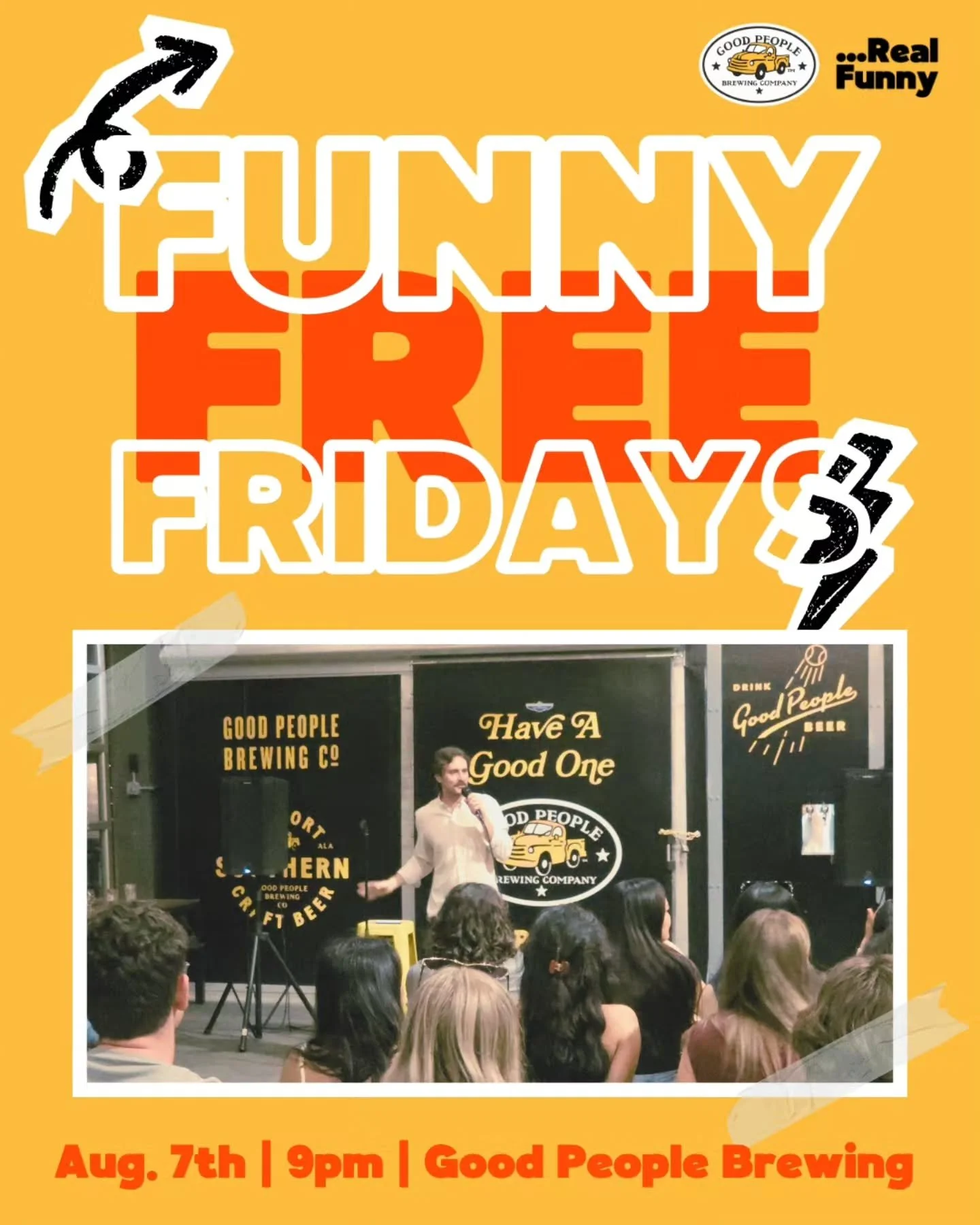 🚨 Show Announcement!! 🚨

Birmingham!! We have a HUGE show lined up for you at the next Funny Free Friday. 🤠 Nationally touring comedian @drewmorgcomedy is stopping by the Magic City for a special headlining set that you DO NOT WANT TO MISS!! As al
