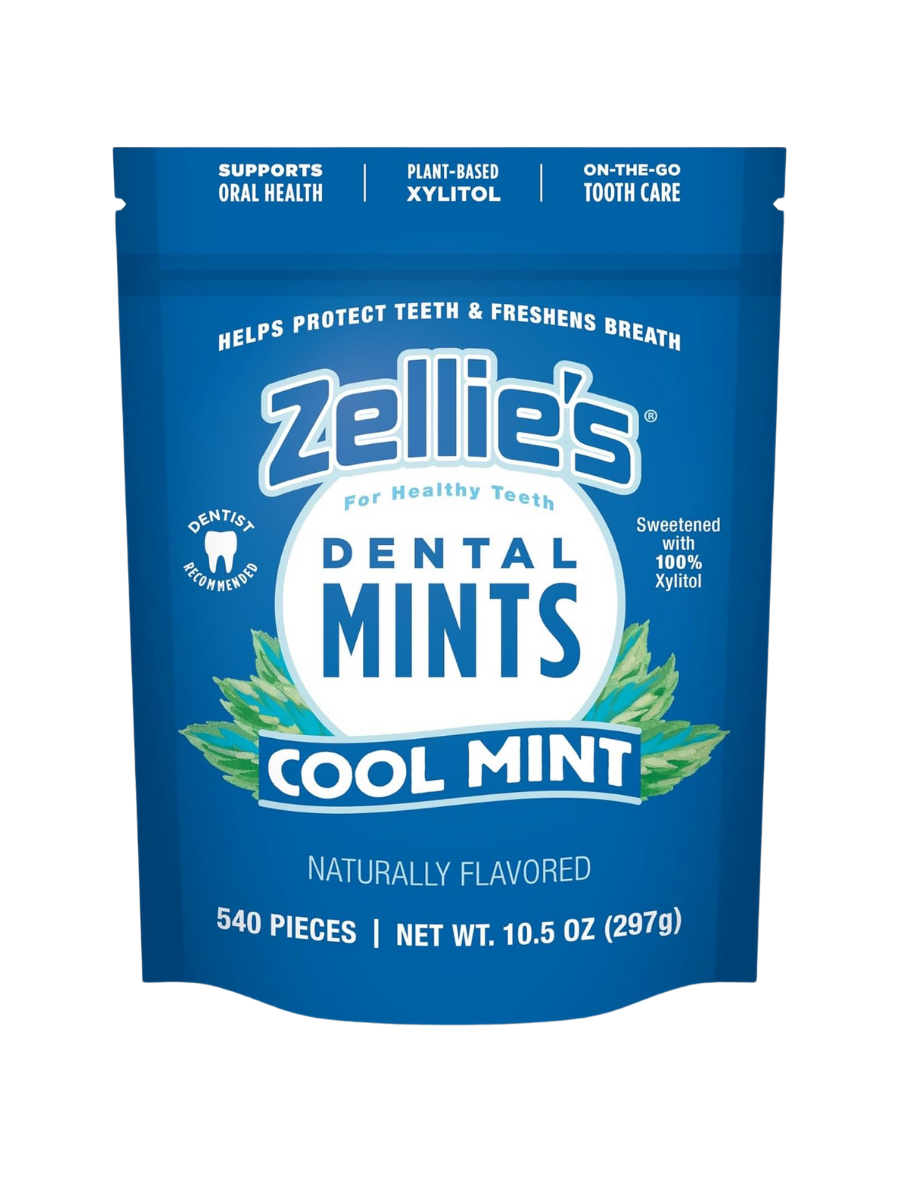 Zellie's | 100% Xylitol Cool Mint Breath Mints | No Aspartame, Gluten Free, Vegan & Kosher (540 Count - Pack of 1)