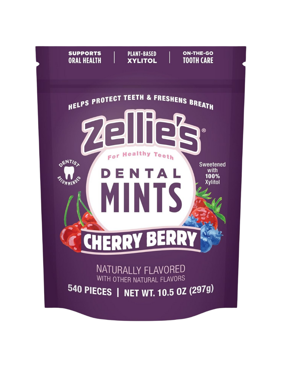 Zellie's | 100% Xylitol Cherry Berry Breath Mints | No Aspartame, Gluten Free, Vegan & Kosher Mints (540 Count - Pack of 1)