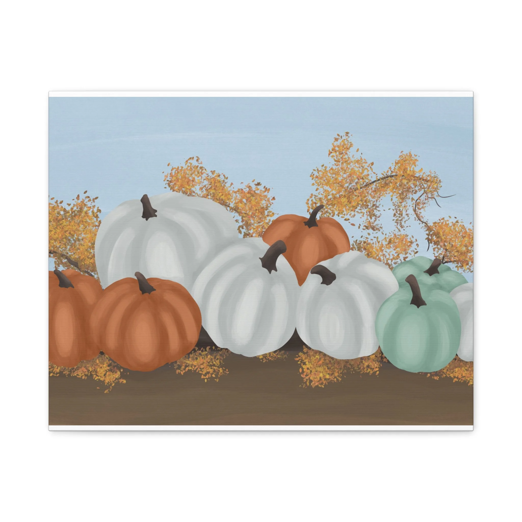 Pumpkin Patch Matte Canvas, Stretched, 1.25