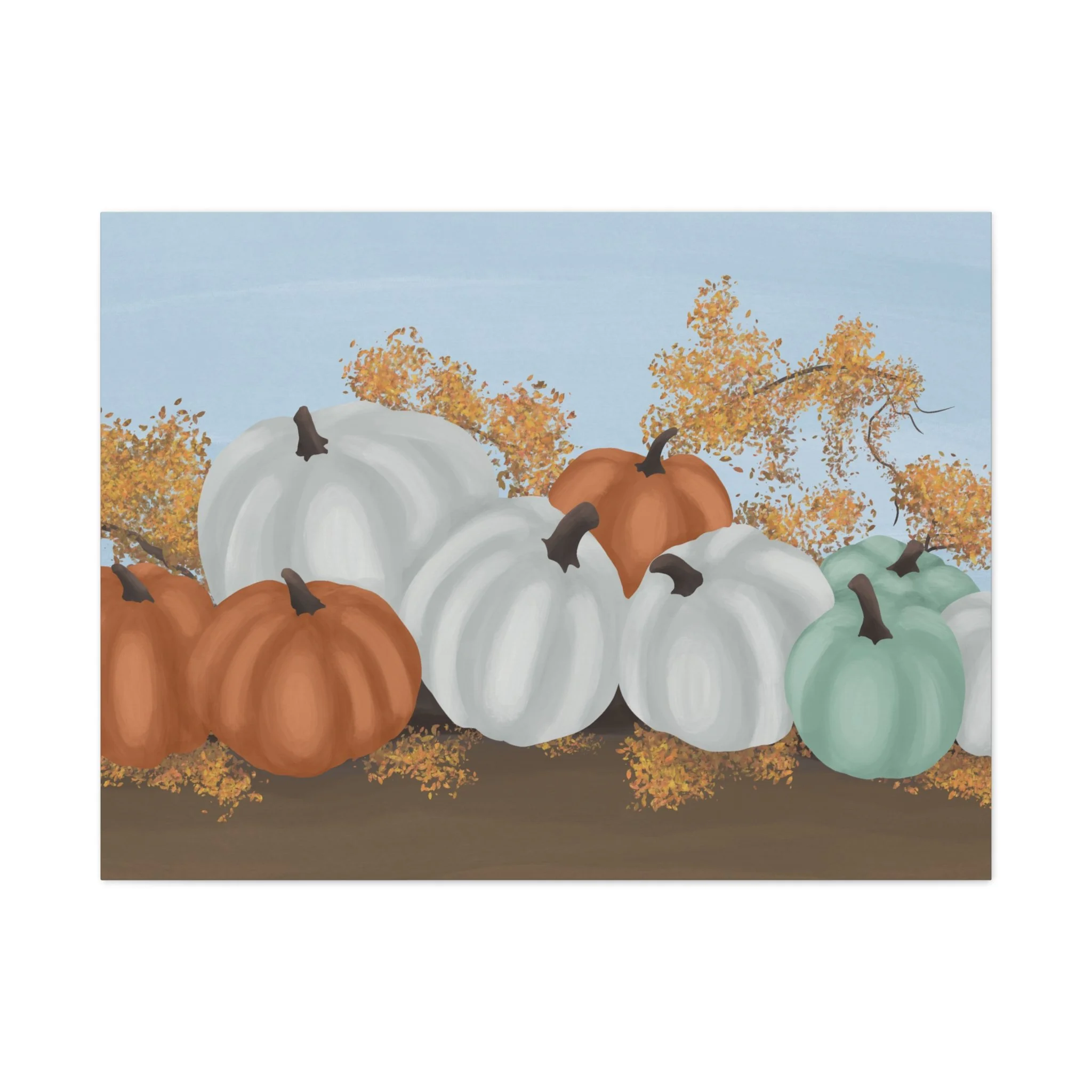 Pumpkin Patch Matte Canvas, Stretched, 1.25