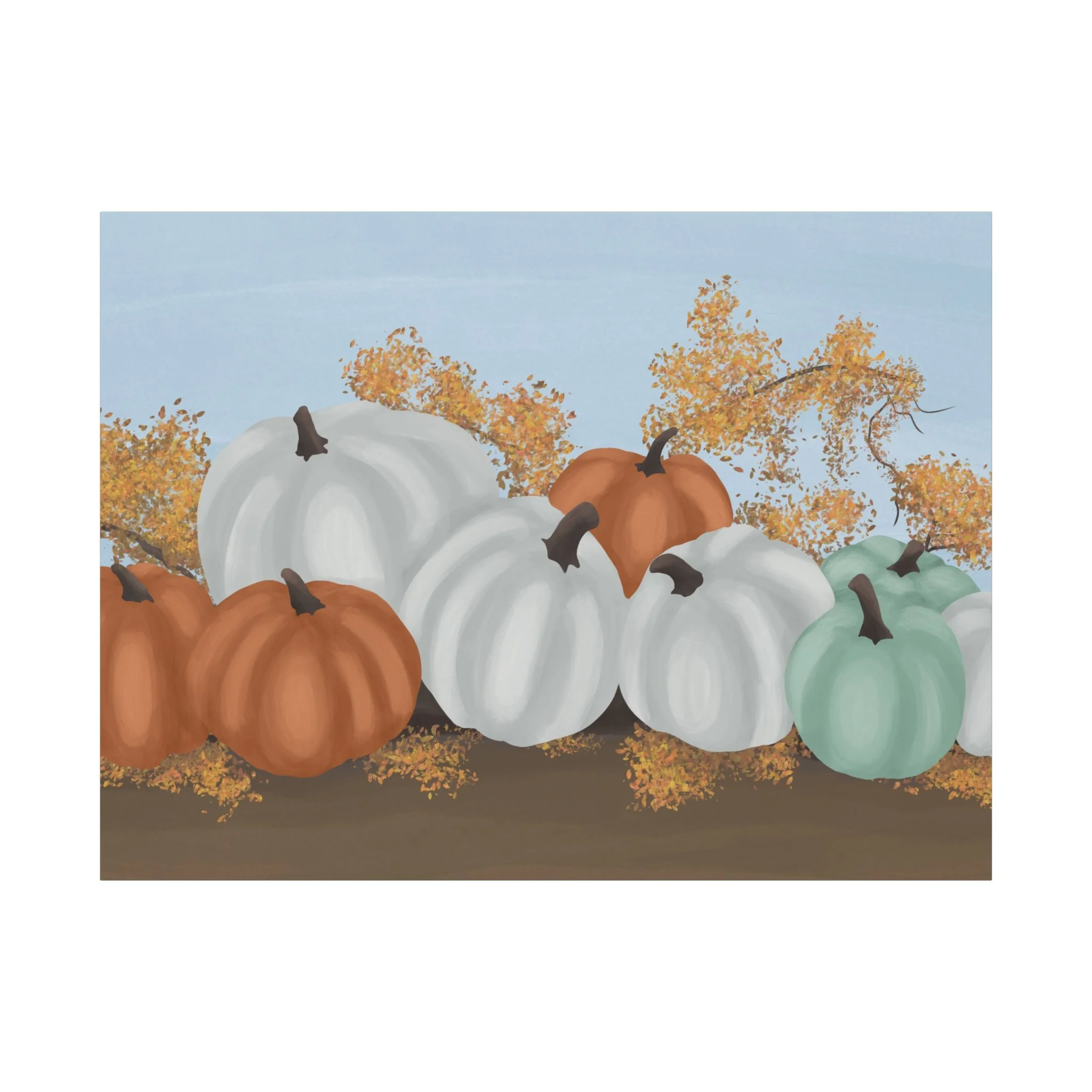 Pumpkin Patch Matte Canvas, Stretched, 1.25