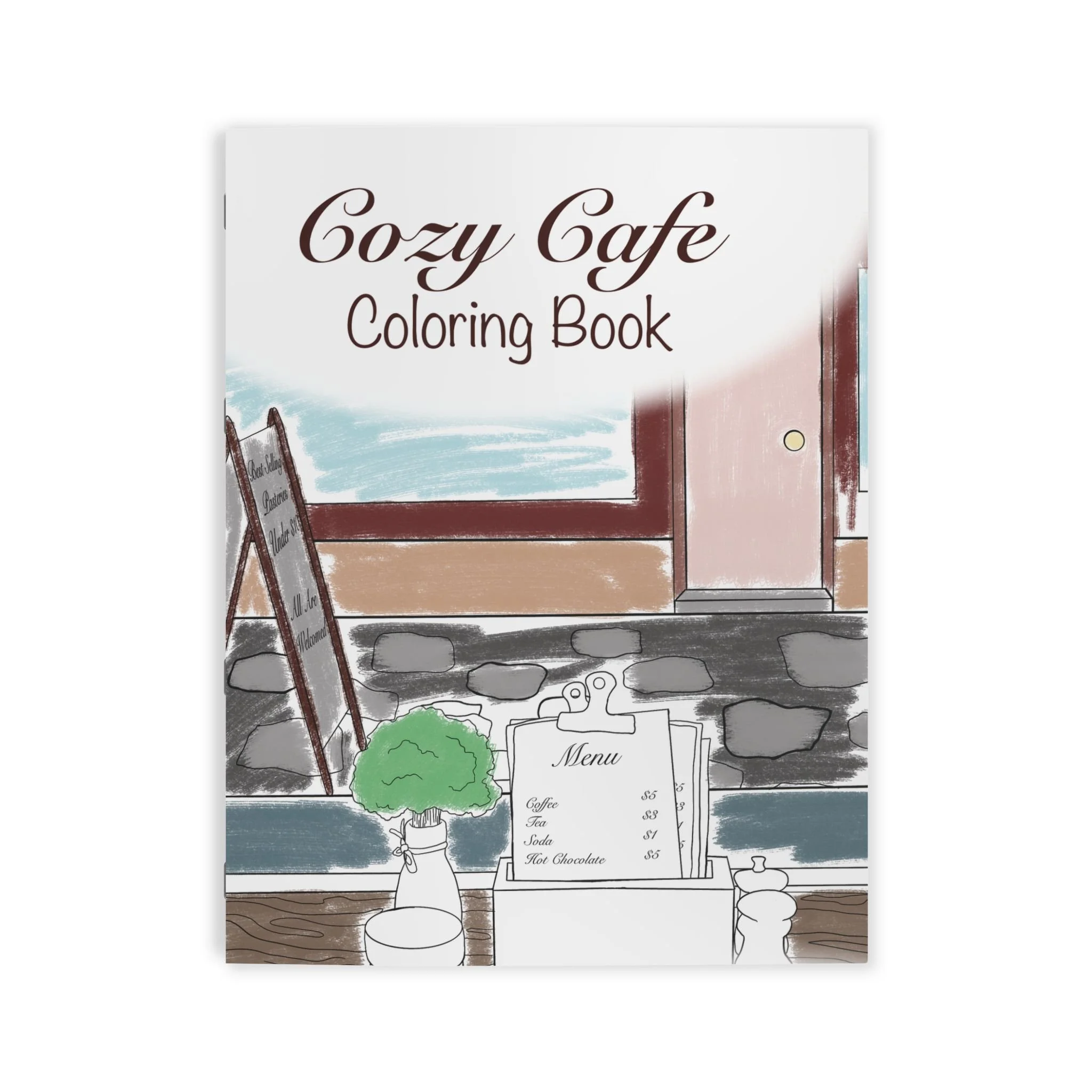 Cozy Cafe Coloring Book