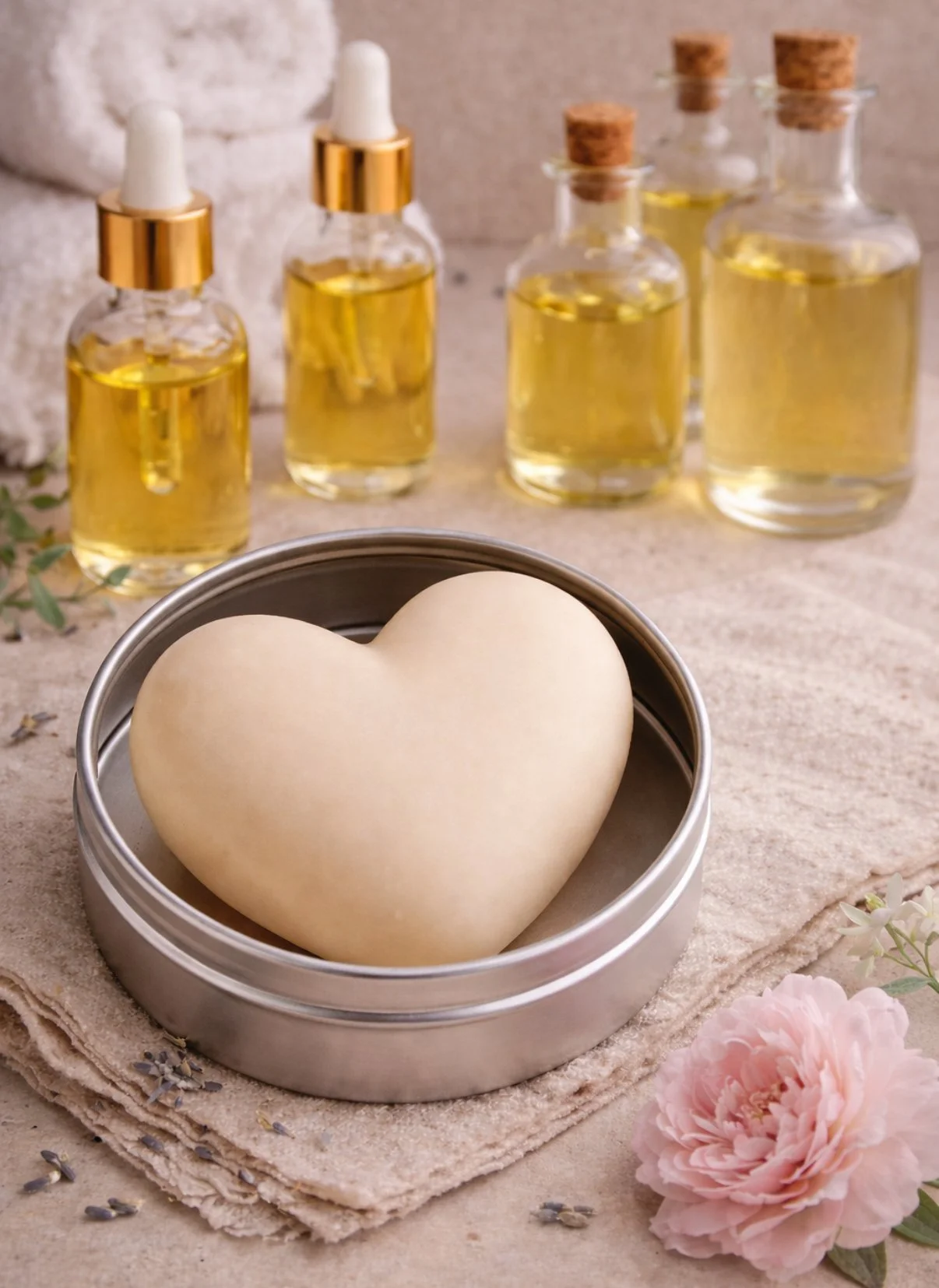 Heart Shaped Moisturizing Lotion Bar