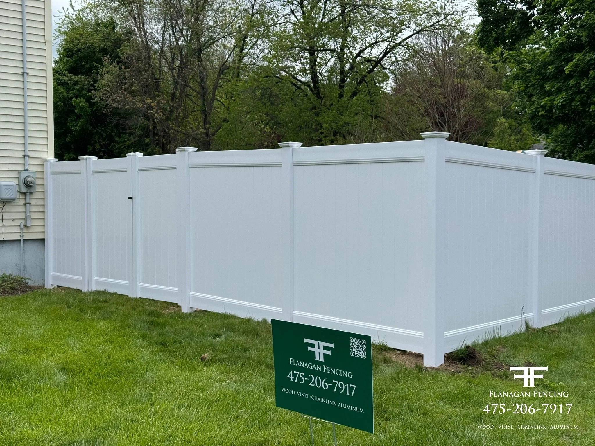 Vinyl Tongue & Groove Privacy fence in Bethel, CT