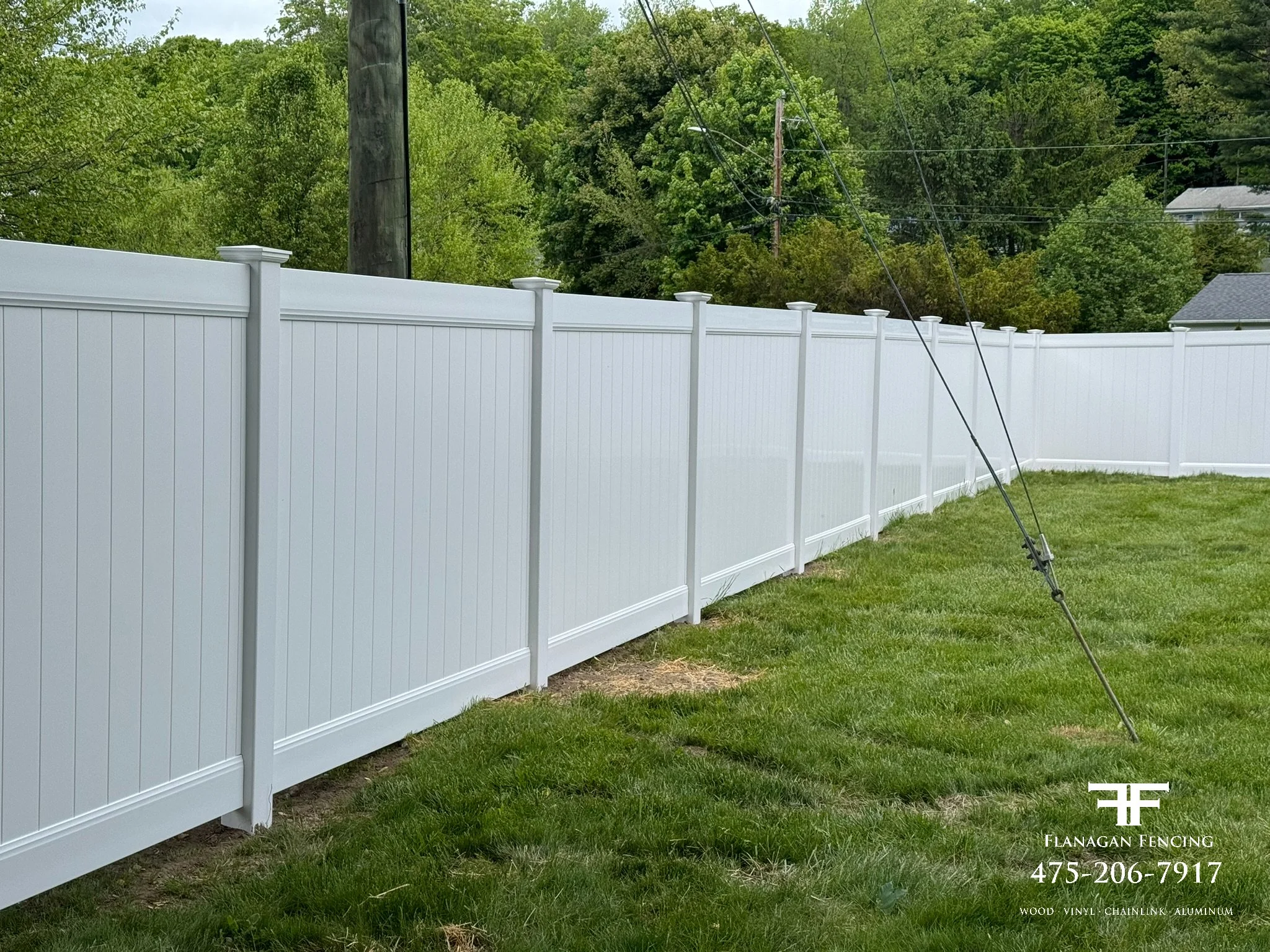 Vinyl Tongue & Groove Privacy fence in Bethel, CT