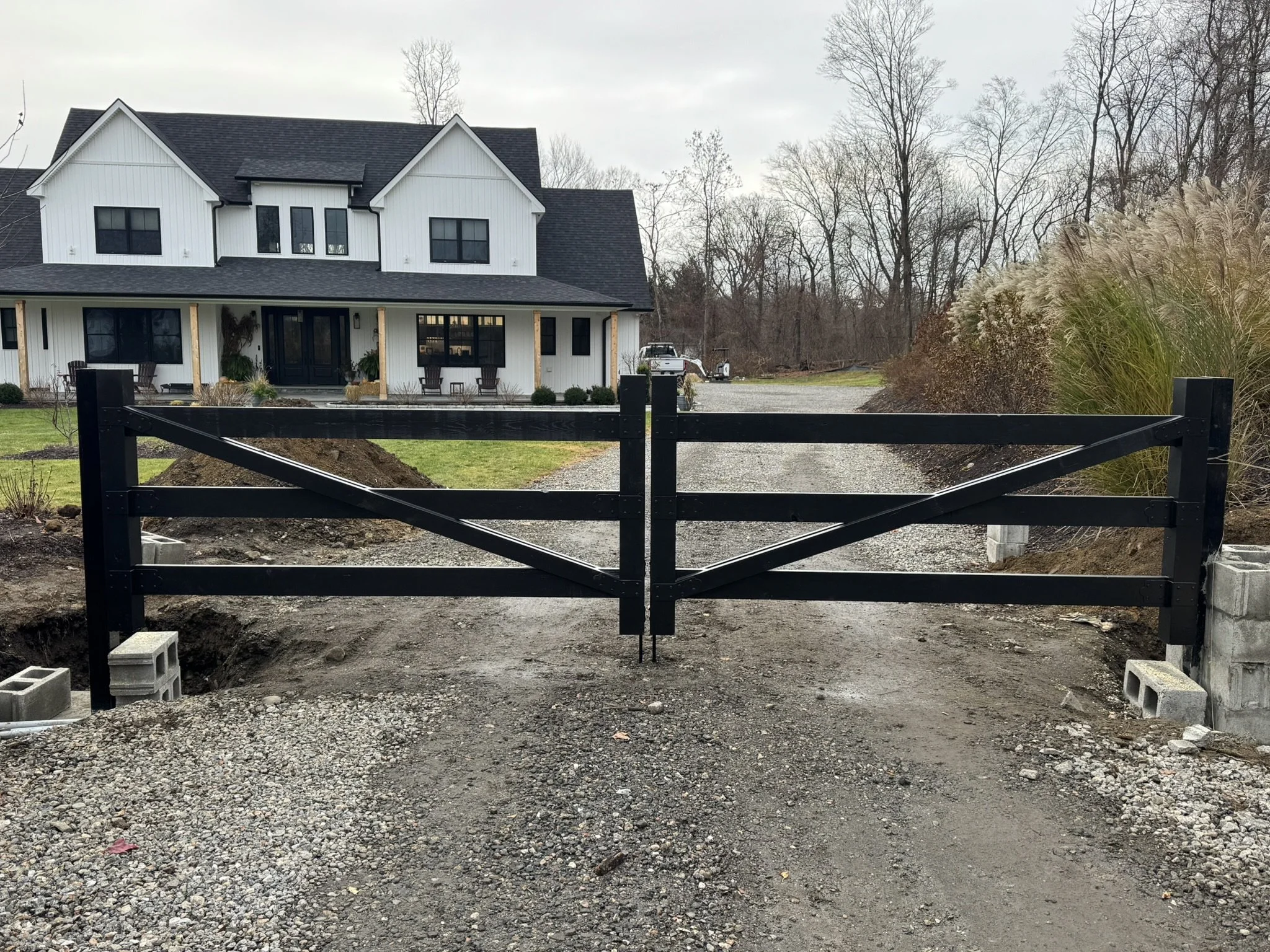 Custom wood gates in New Fairfield, CT.