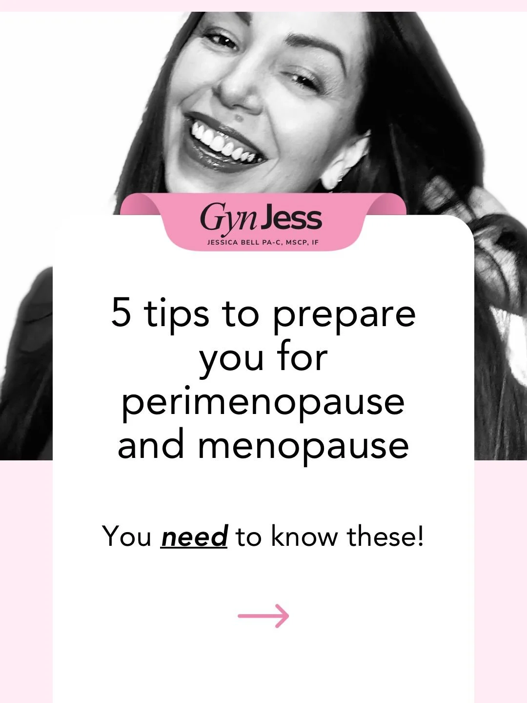 1. Know that tissue changes are coming
2. Know that you don&rsquo;t have to wait to treat symptoms
3. Know that now is a vital time to consider your future self
4. Know your options
5. Know the evidence

Know a menopause society certified practitione