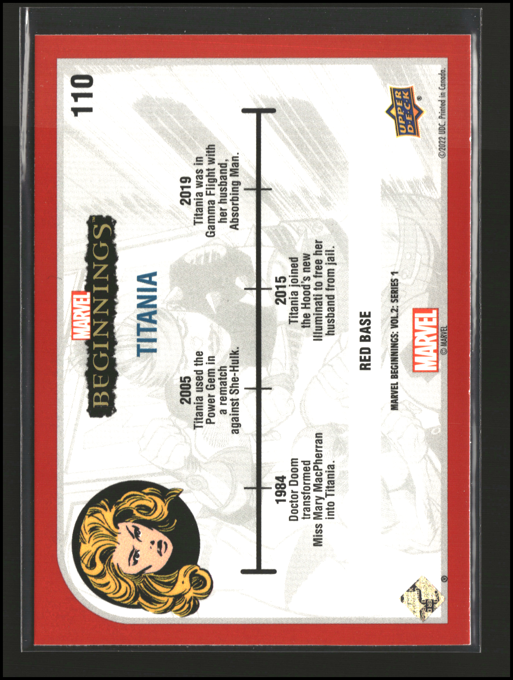 Titania #110 | Upper Deck: Marvel Beginnings | Trading Cards