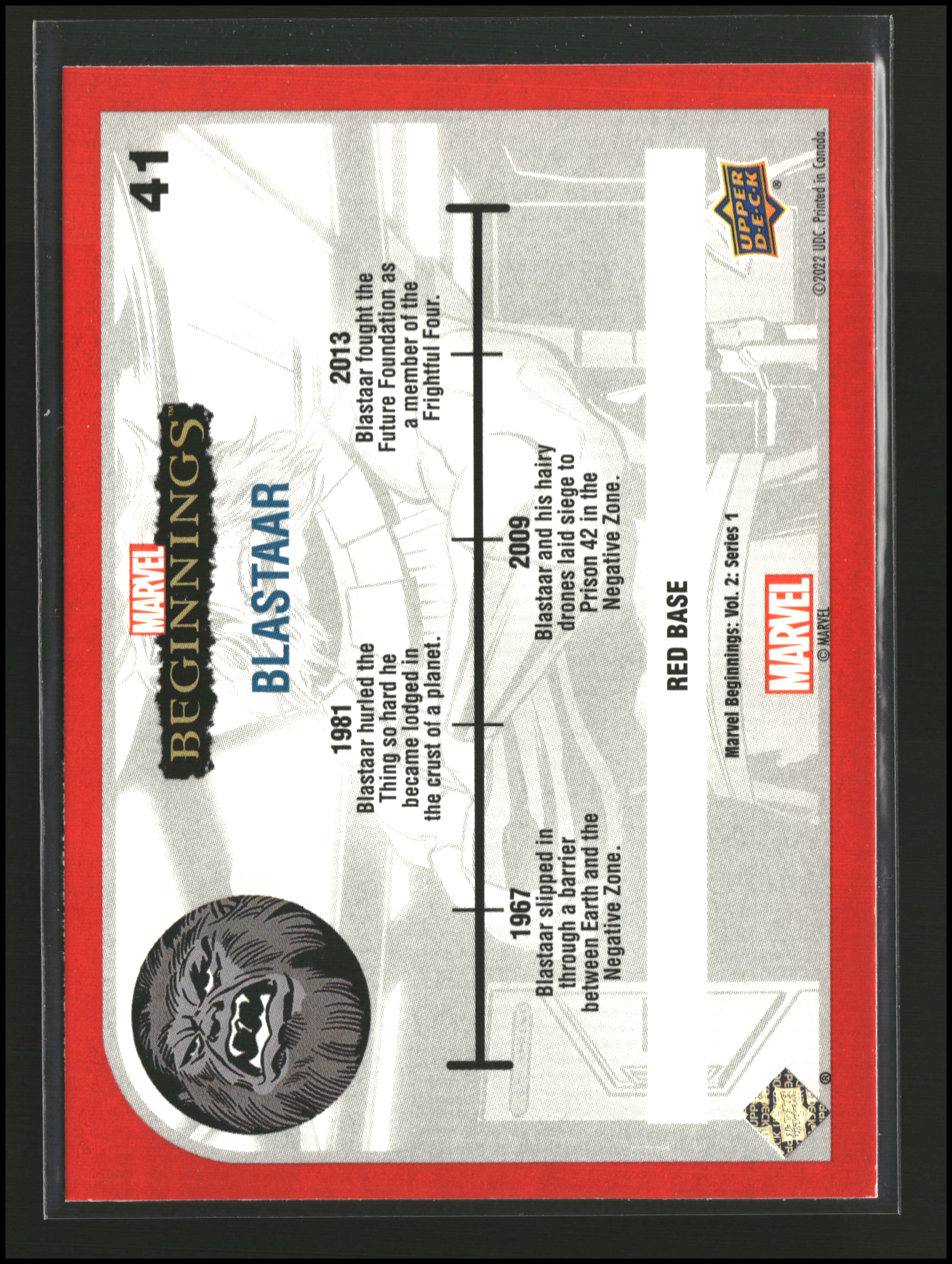 Blastaar #41 | Upper Deck: Marvel Beginnings | Trading Cards