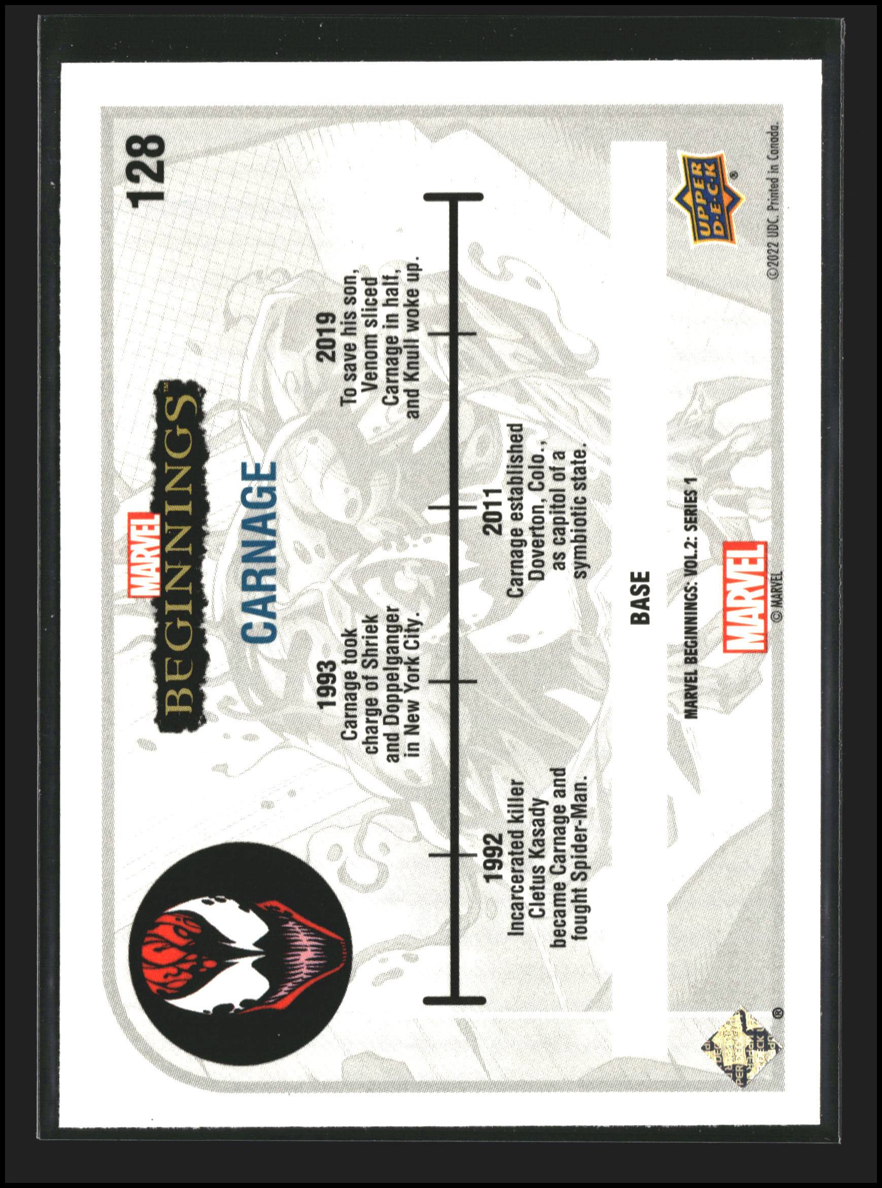 Carnage #128 - Marvel Beginnings Vol 2 Series 1