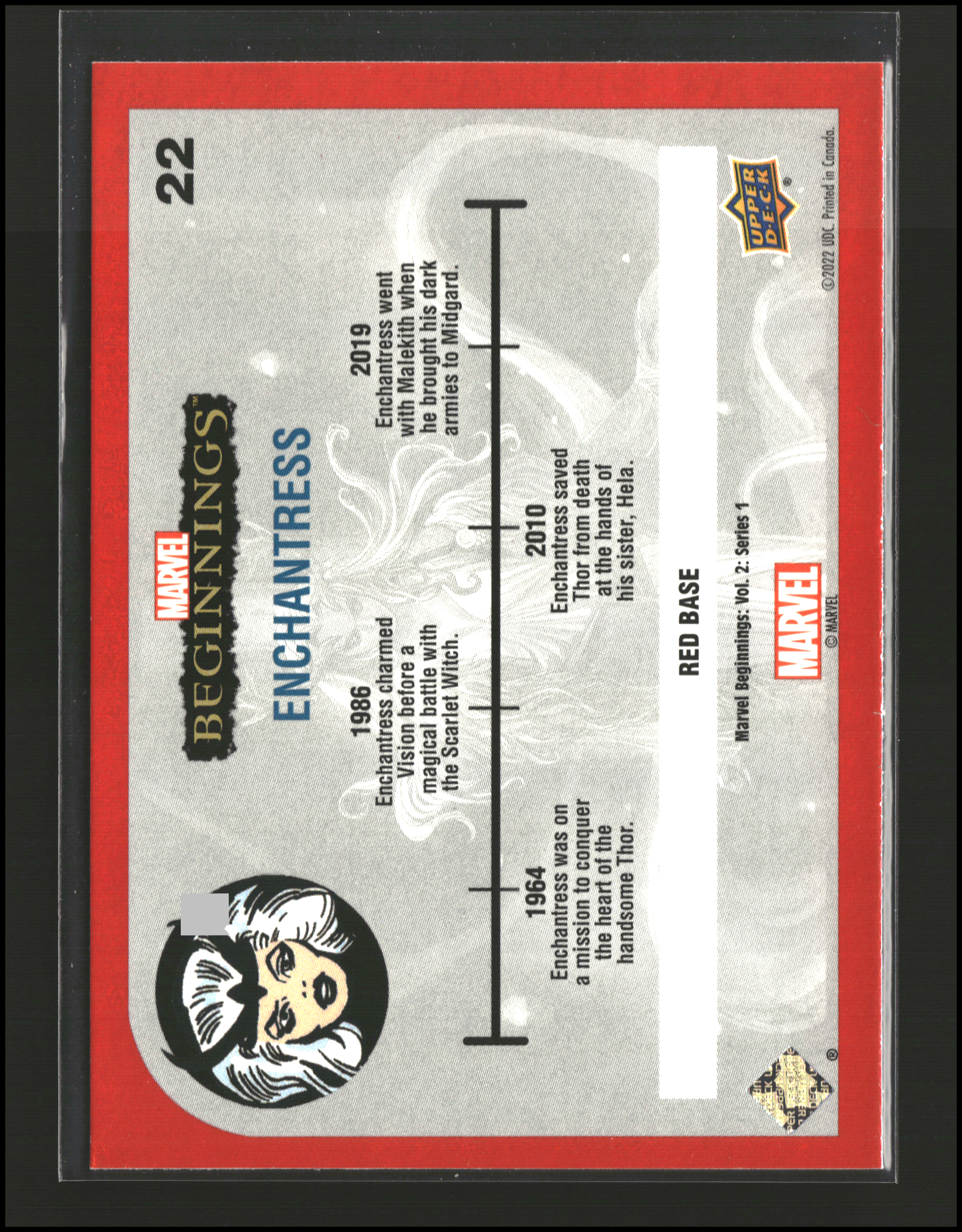 Enchantress #22 | Upper Deck: Marvel Beginnings | Trading Cards