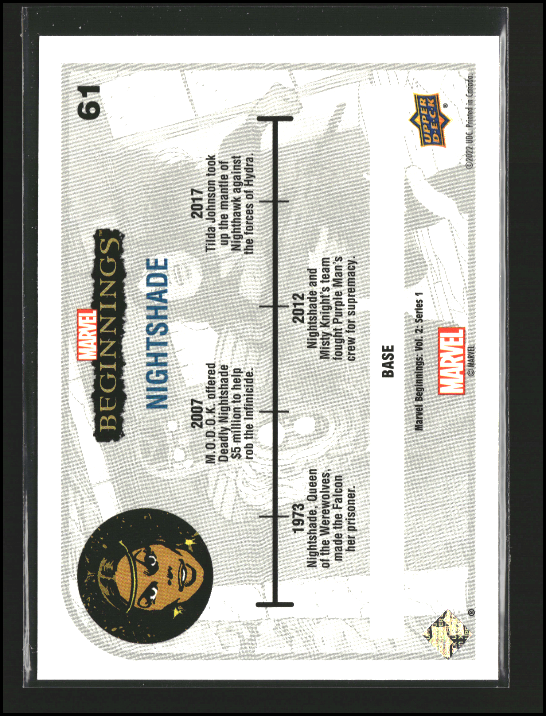 Nightshade #61 - Marvel Beginnings Vol 2 Series 1