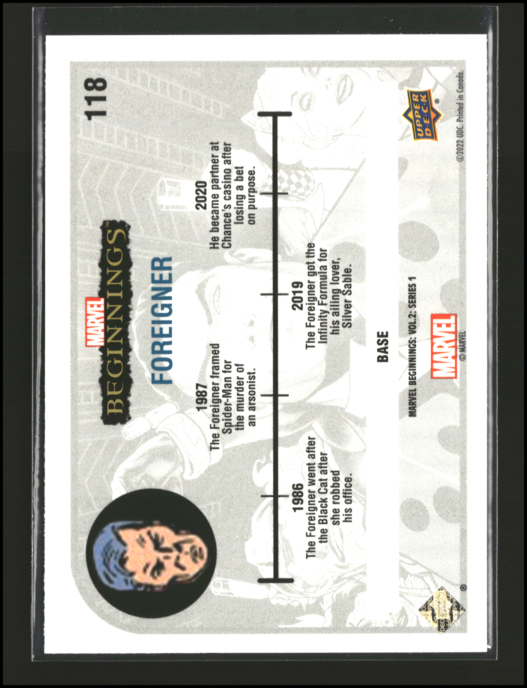 Foreigner #118 - Marvel Beginnings Vol 2 Series 1