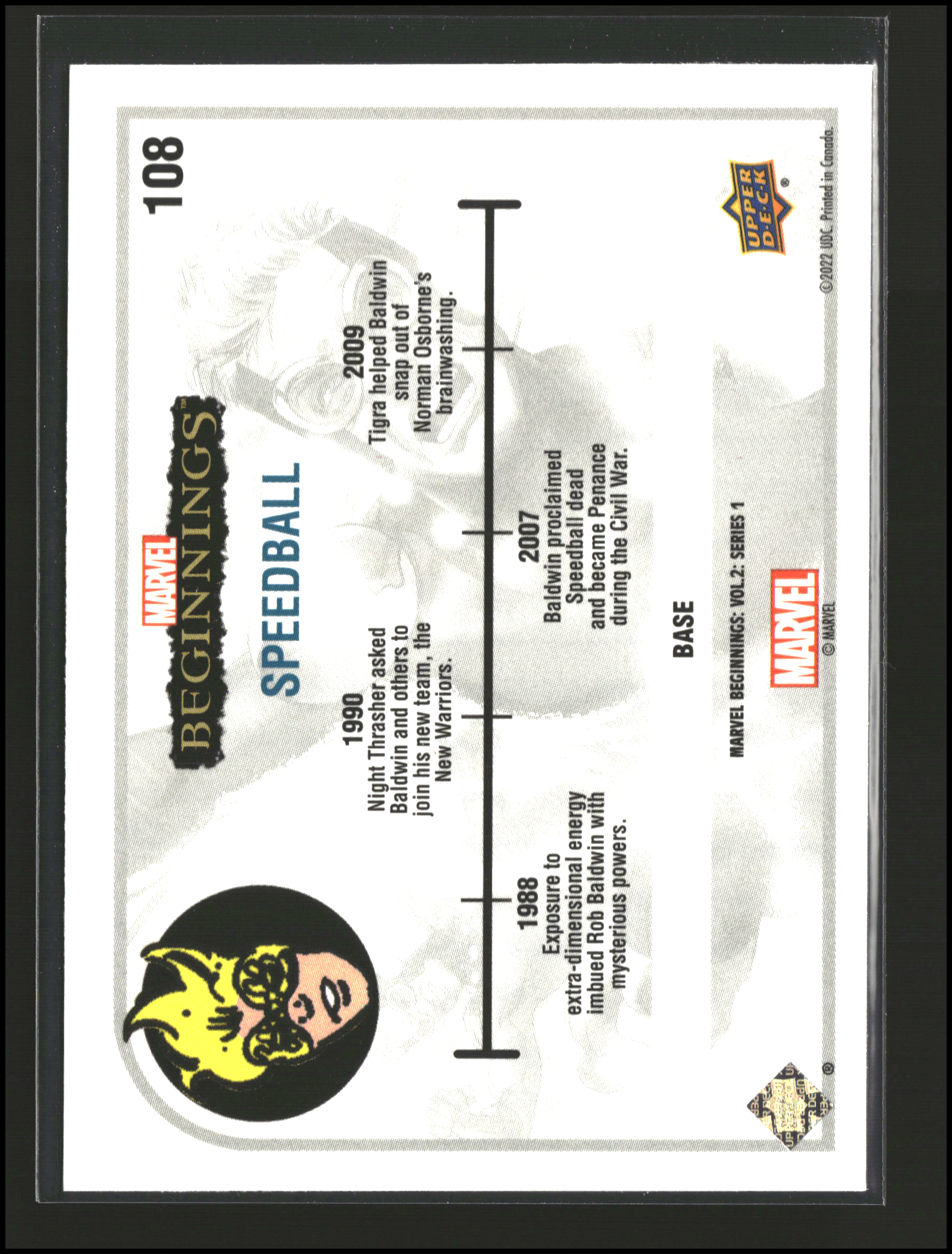 Speedball #108 - Marvel Beginnings Vol 2 Series 1