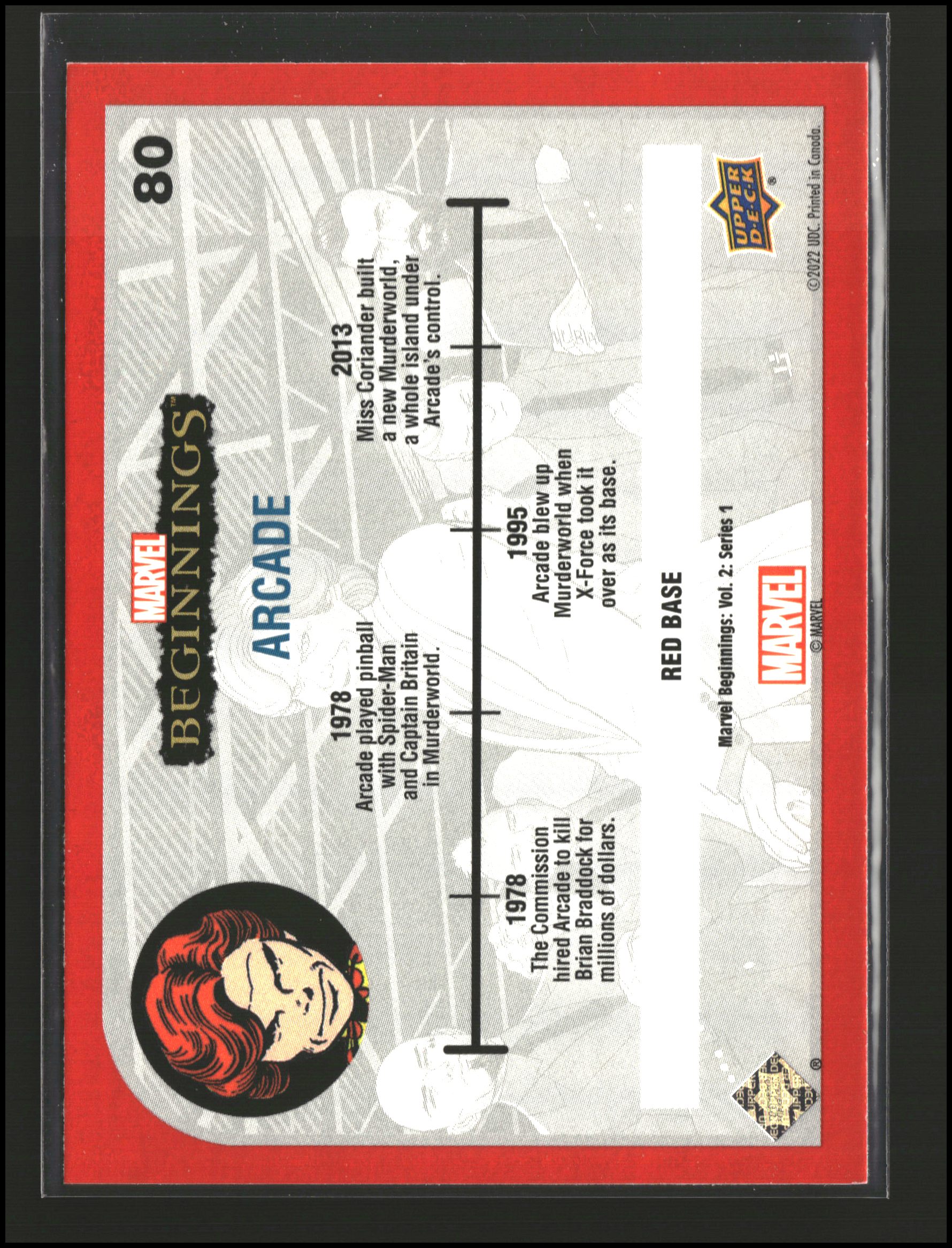 Arcade #80 | Upper Deck: Marvel Beginnings | Trading Cards