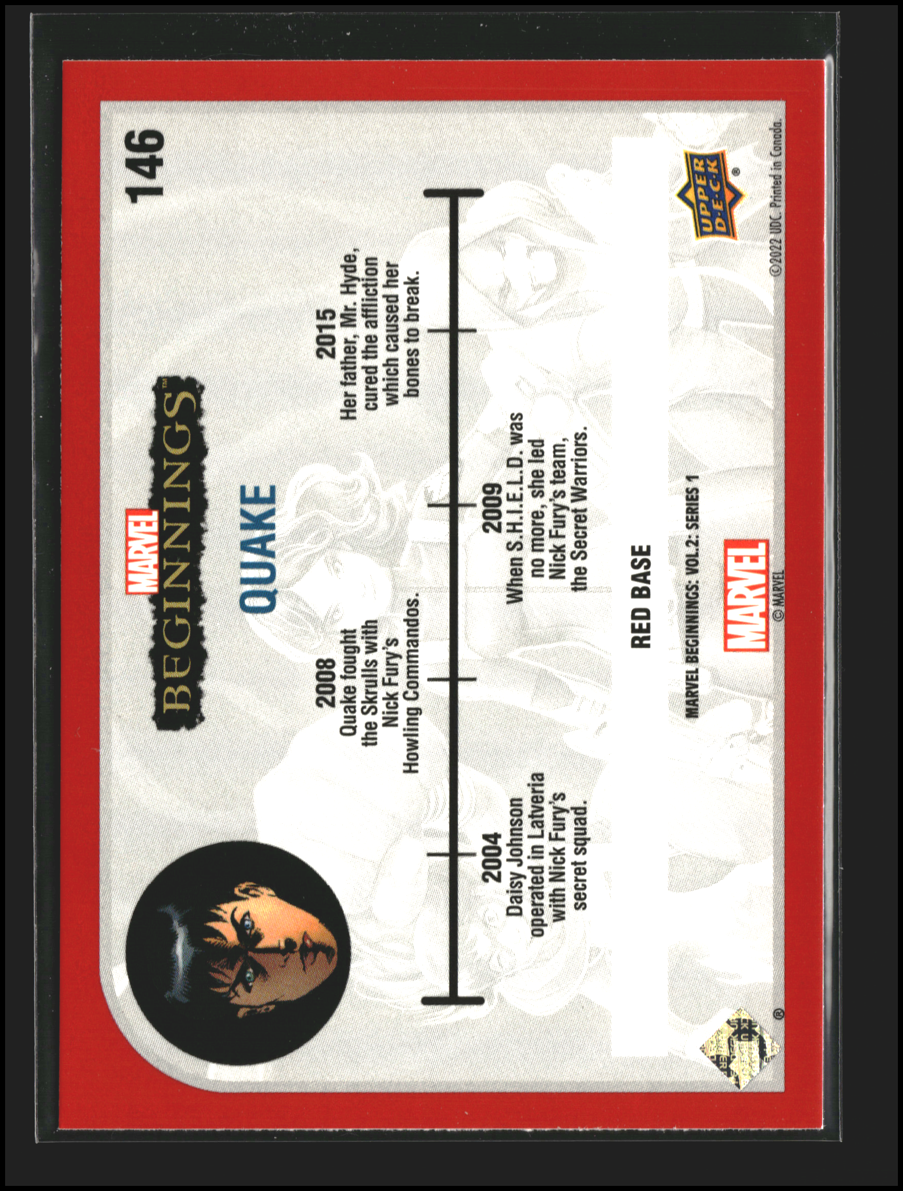Quake #146 | Upper Deck: Marvel Beginnings | Trading Cards