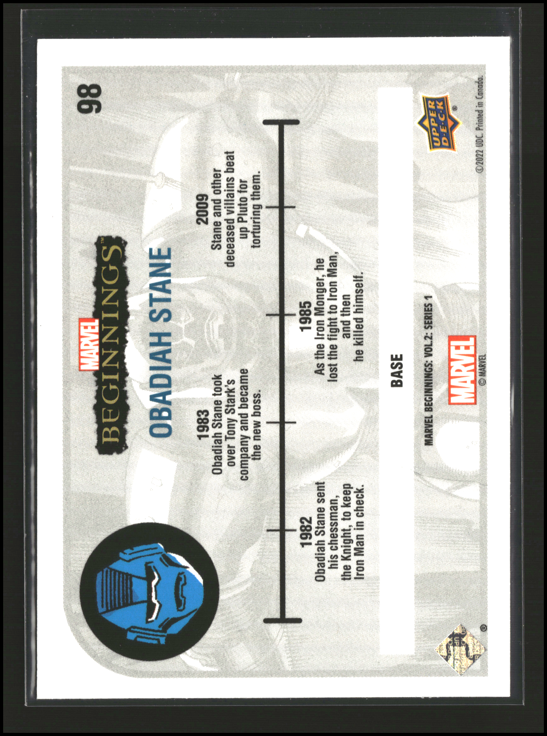Obadiah Stane #98 - Marvel Beginnings Vol 2 Series 1