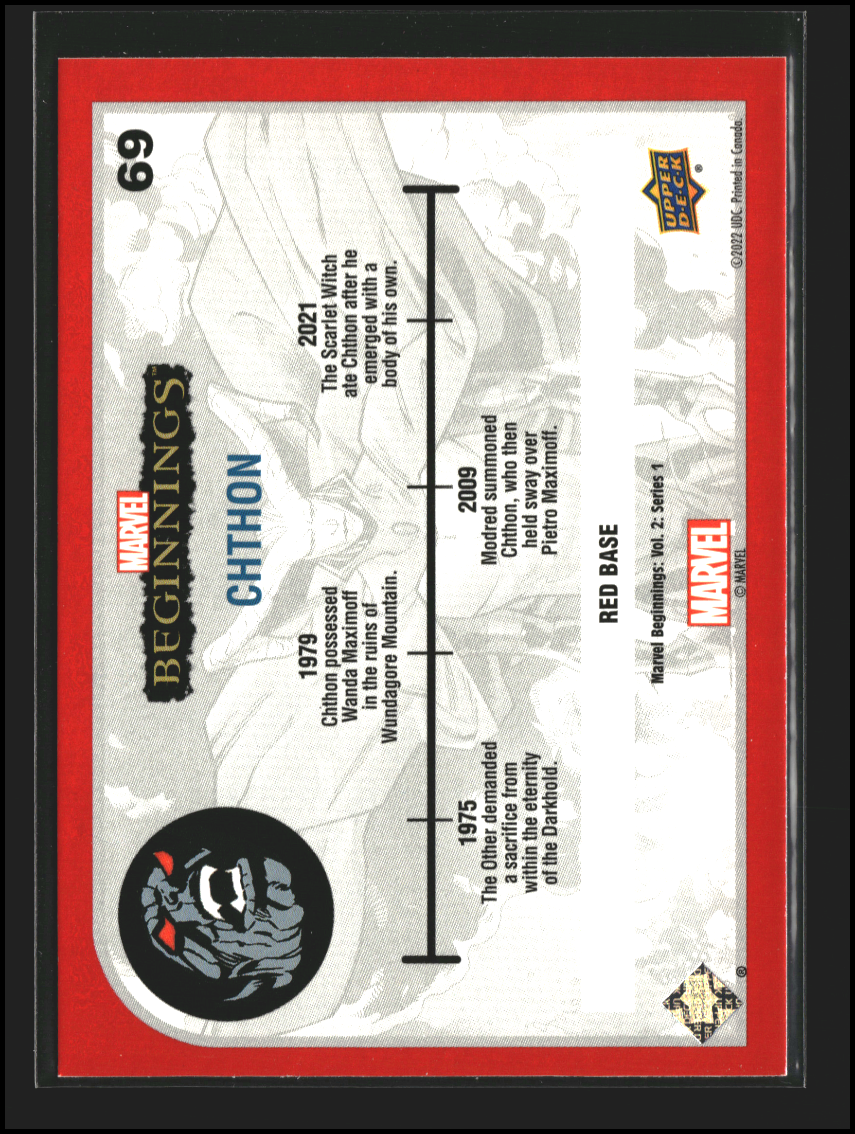 Chthon #69 | Upper Deck: Marvel Beginnings | Trading Cards