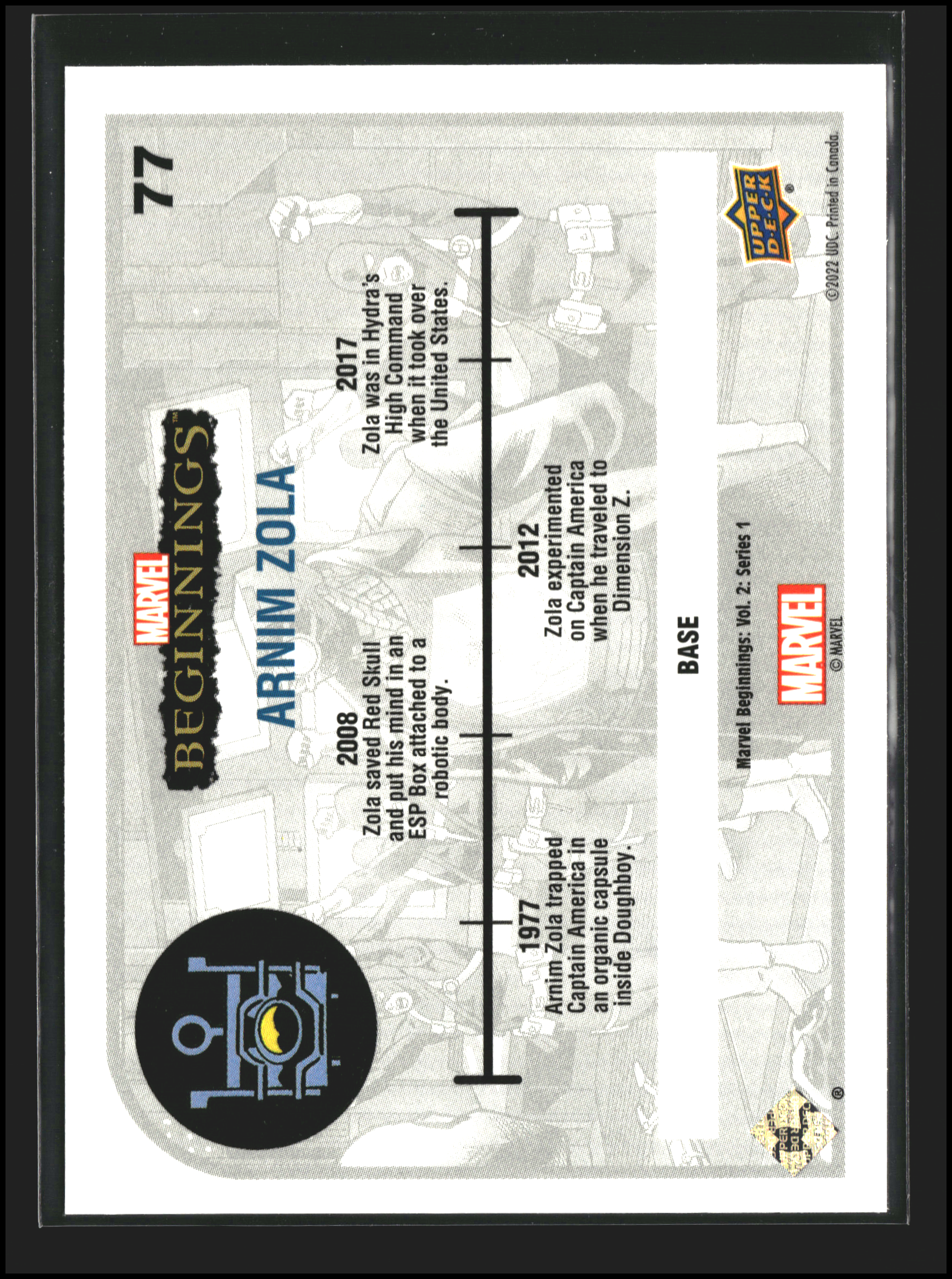 Arnim Zola #77 - Marvel Beginnings Vol 2 Series 1