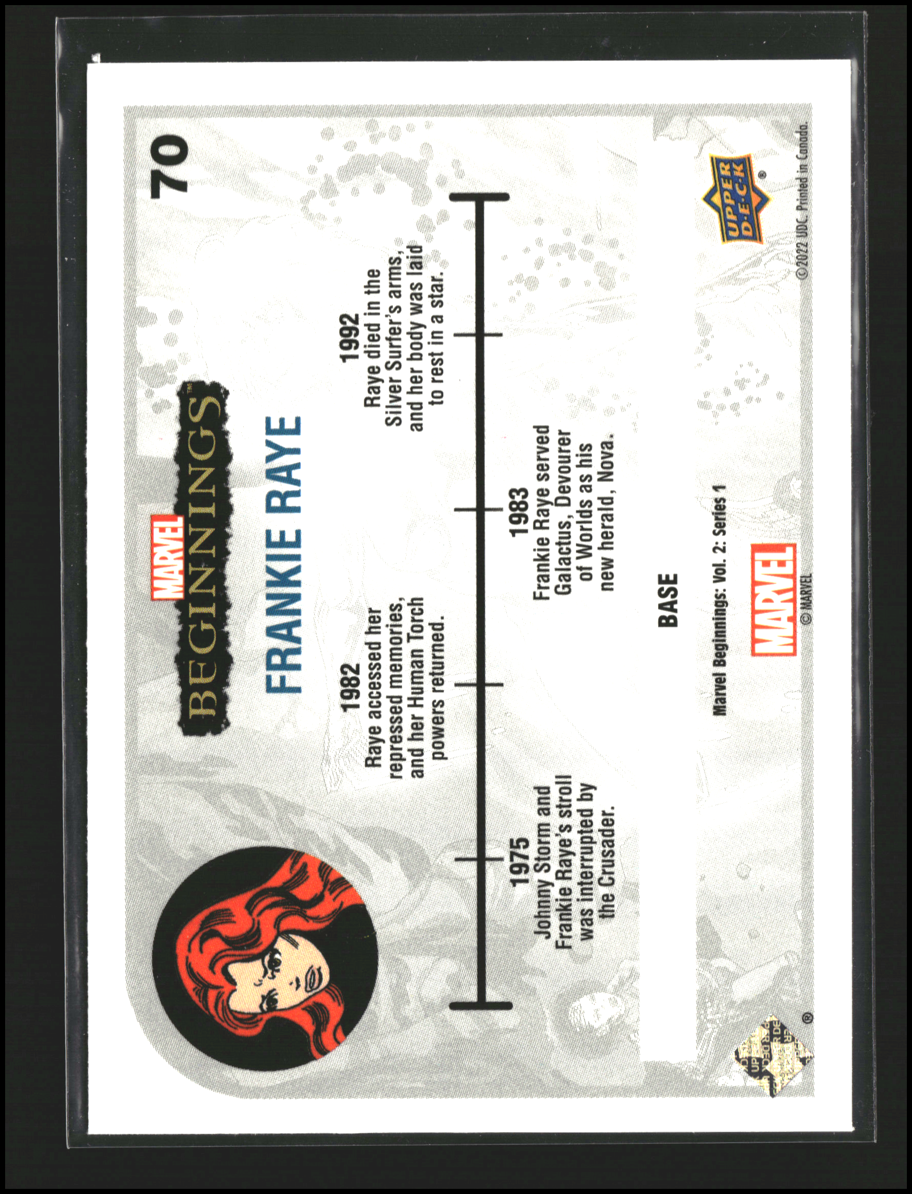 Frankie Raye #70 - Marvel Beginnings Vol 2 Series 1