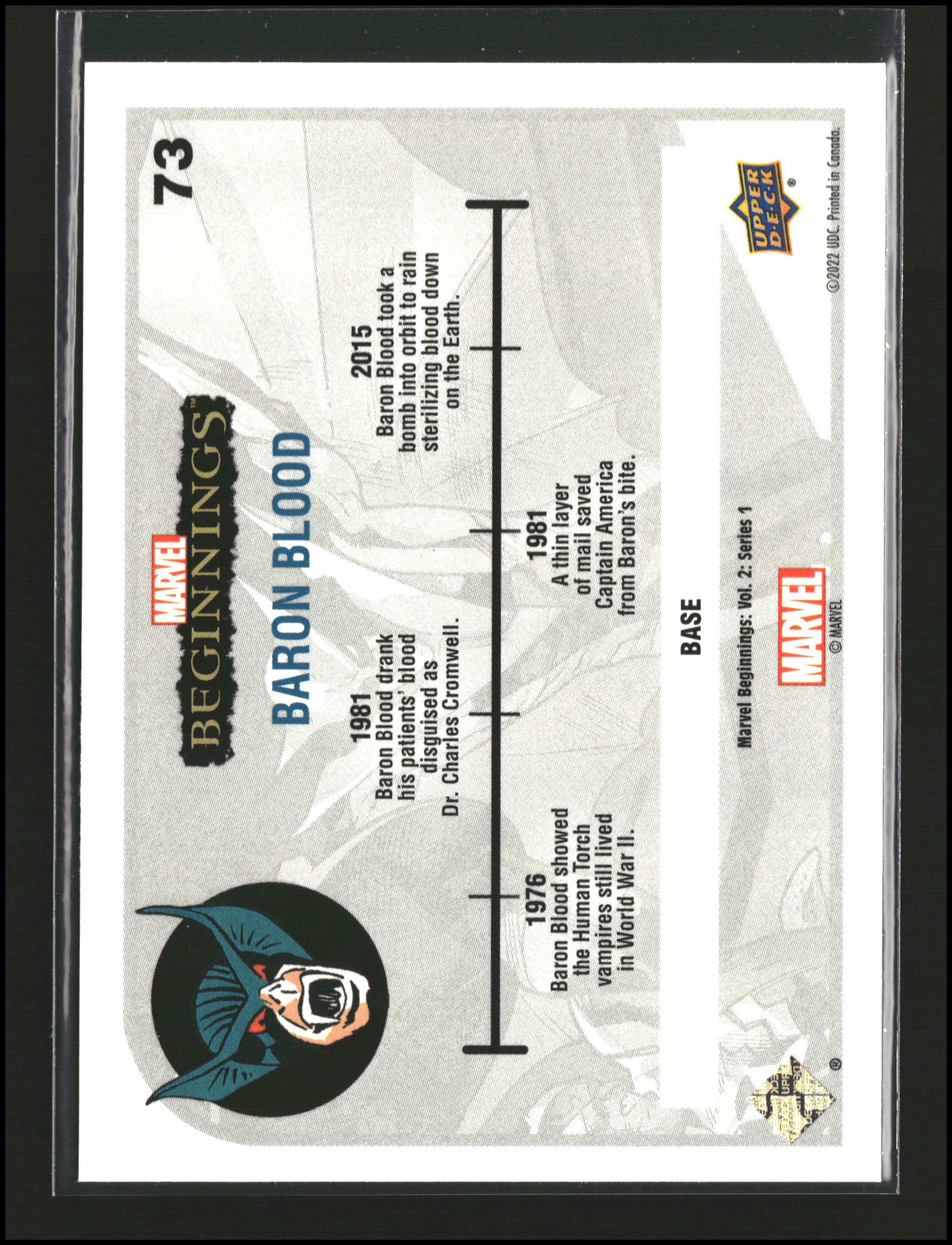 Baron Blood #73 - Marvel Beginnings Vol 2 Series 1