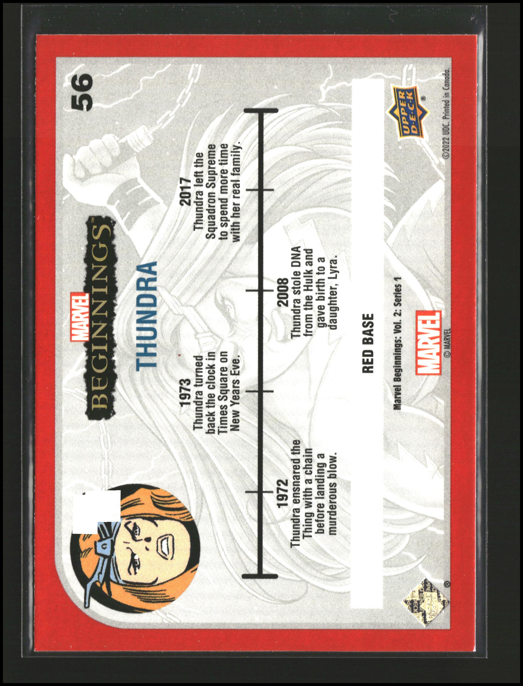 Thundra #56 | Upper Deck: Marvel Beginnings | Trading Cards