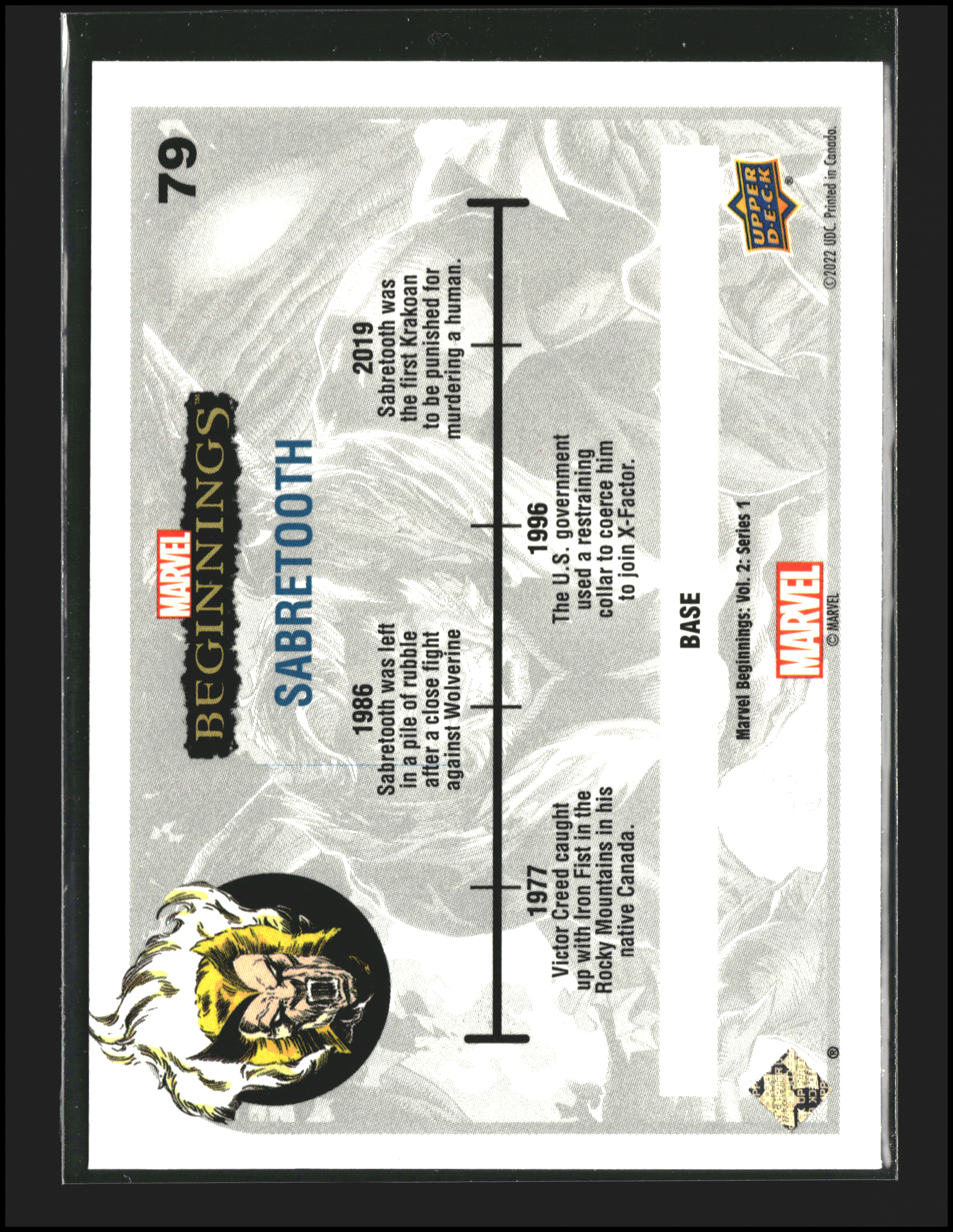 Sabretooth #79 - Marvel Beginnings Vol 2 Series 1