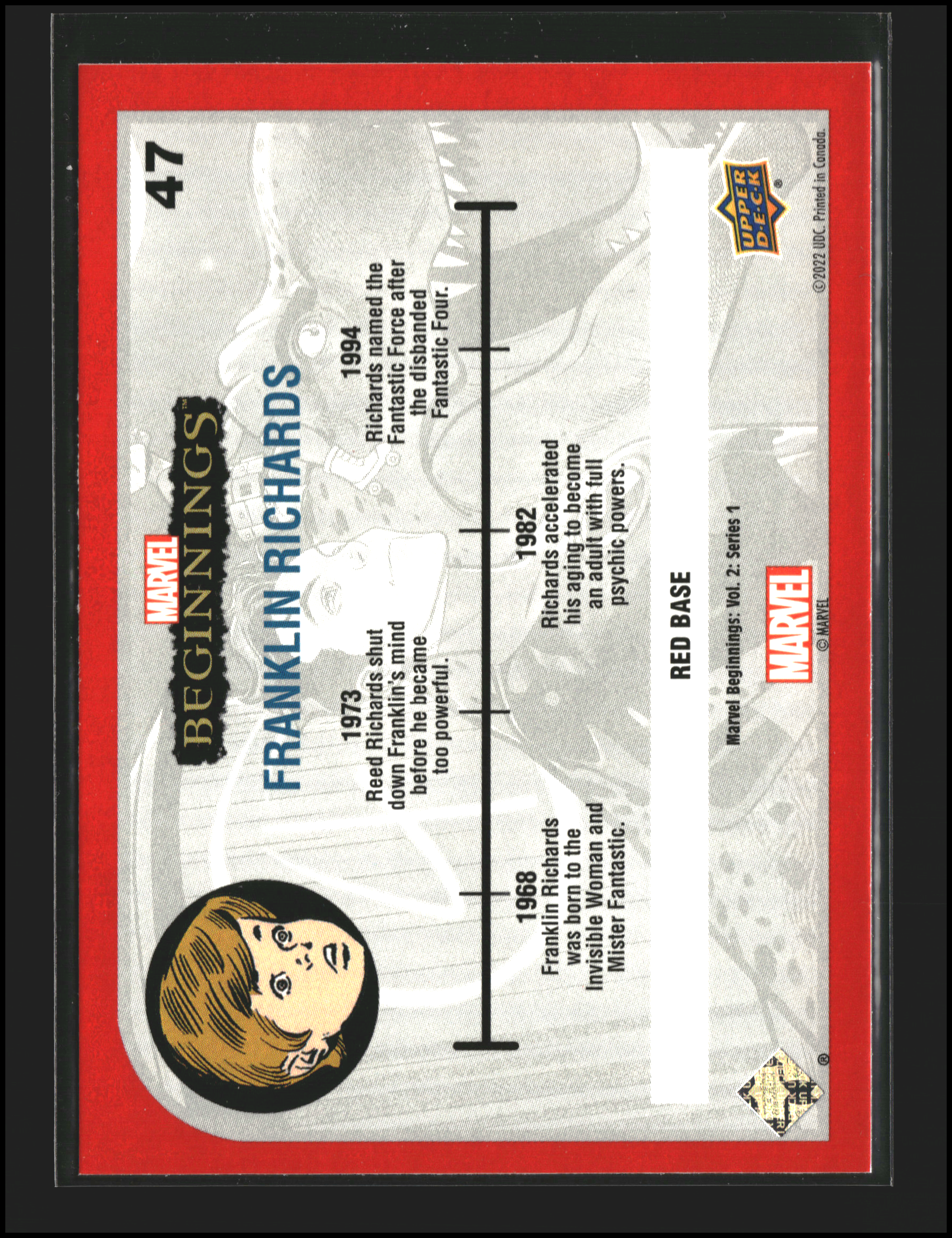 Franklin Richards #47 | Upper Deck: Marvel Beginnings | Trading Cards