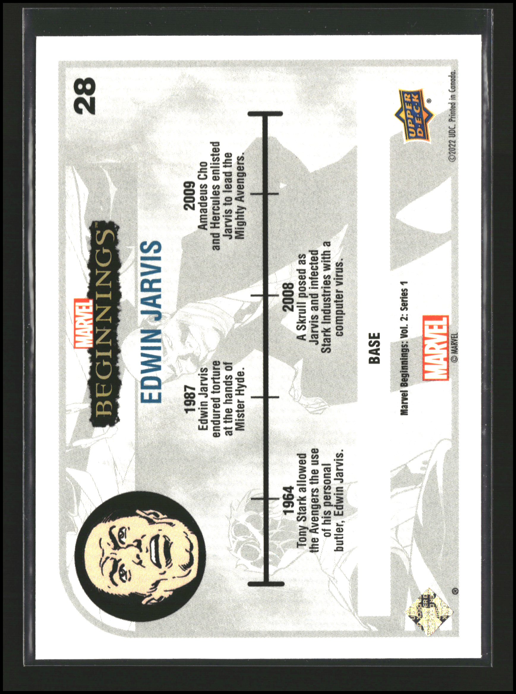 Edwin Jarvis #28 - Marvel Beginnings Vol 2 Series 1