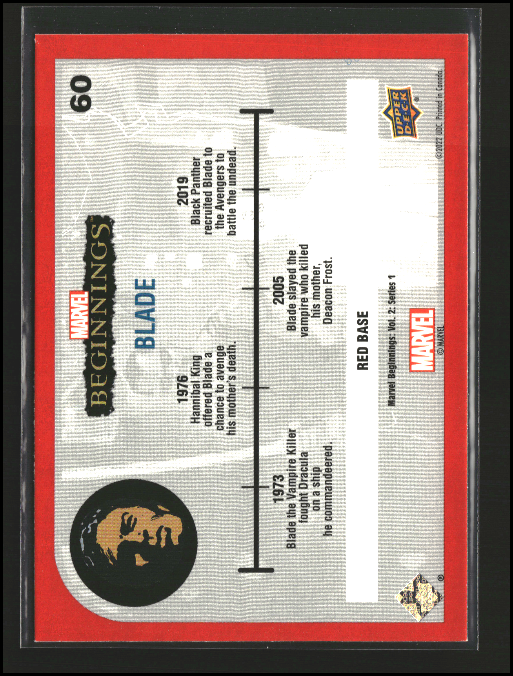 Blade #60 | Upper Deck: Marvel Beginnings | Trading Cards
