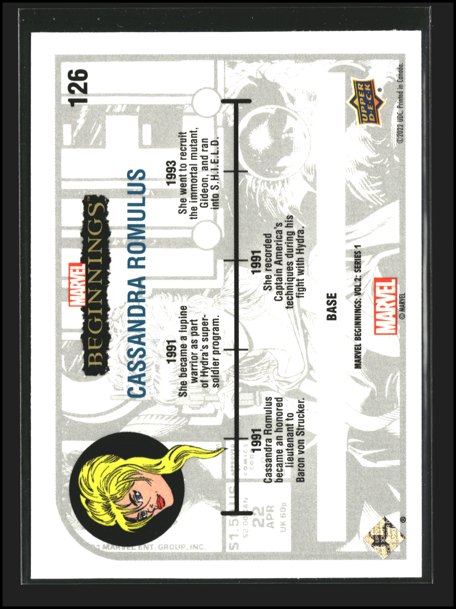 Cassandra Romulus #126 - Marvel Beginnings Vol 2 Series 1