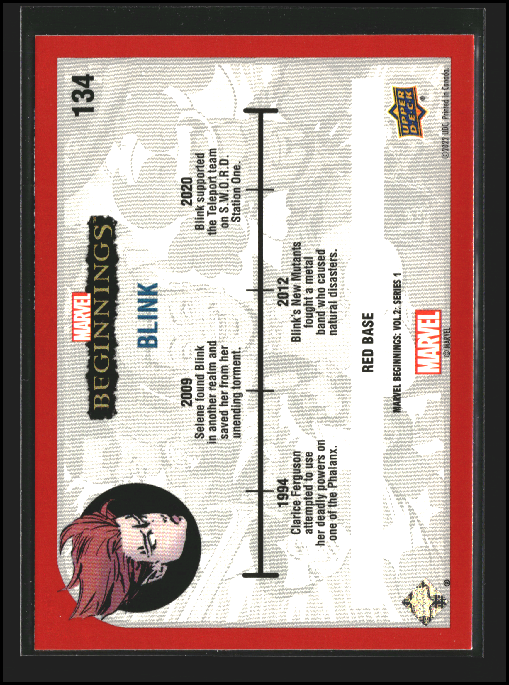 Blink #134 | Upper Deck: Marvel Beginnings | Trading Cards