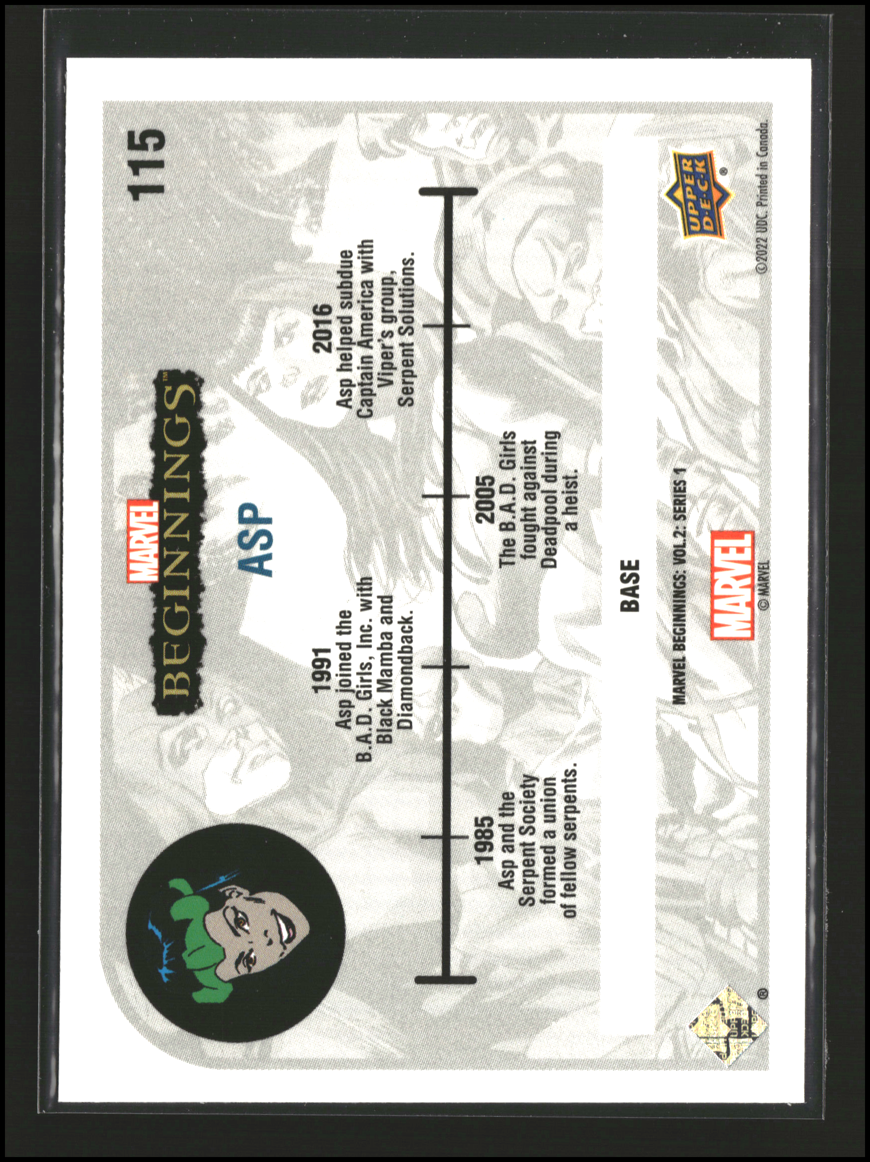 Asp #115 - Marvel Beginnings Vol 2 Series 1