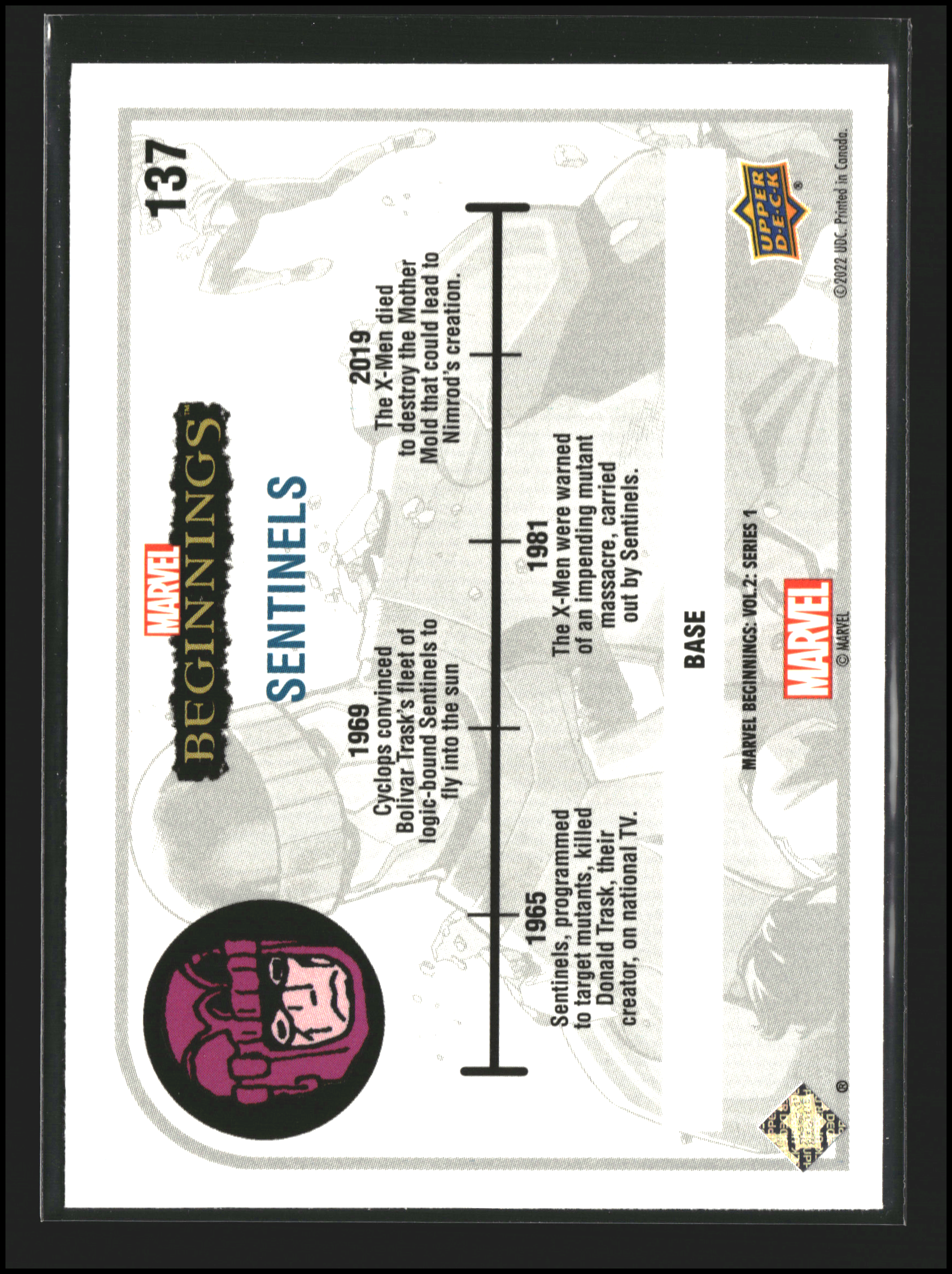 Sentinels #137 - Marvel Beginnings Vol 2 Series 1