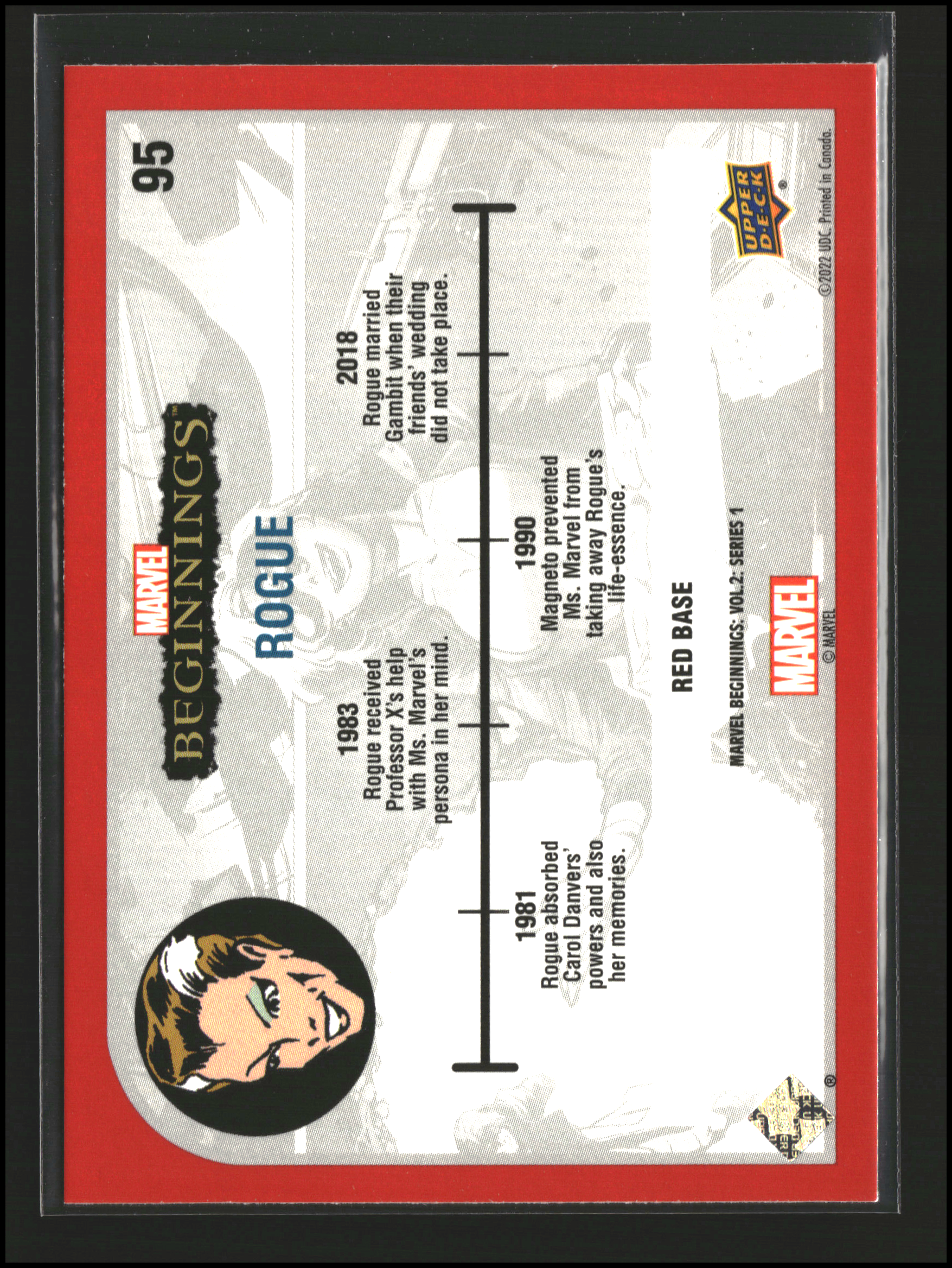 Rogue #95 | Upper Deck: Marvel Beginnings | Trading Cards