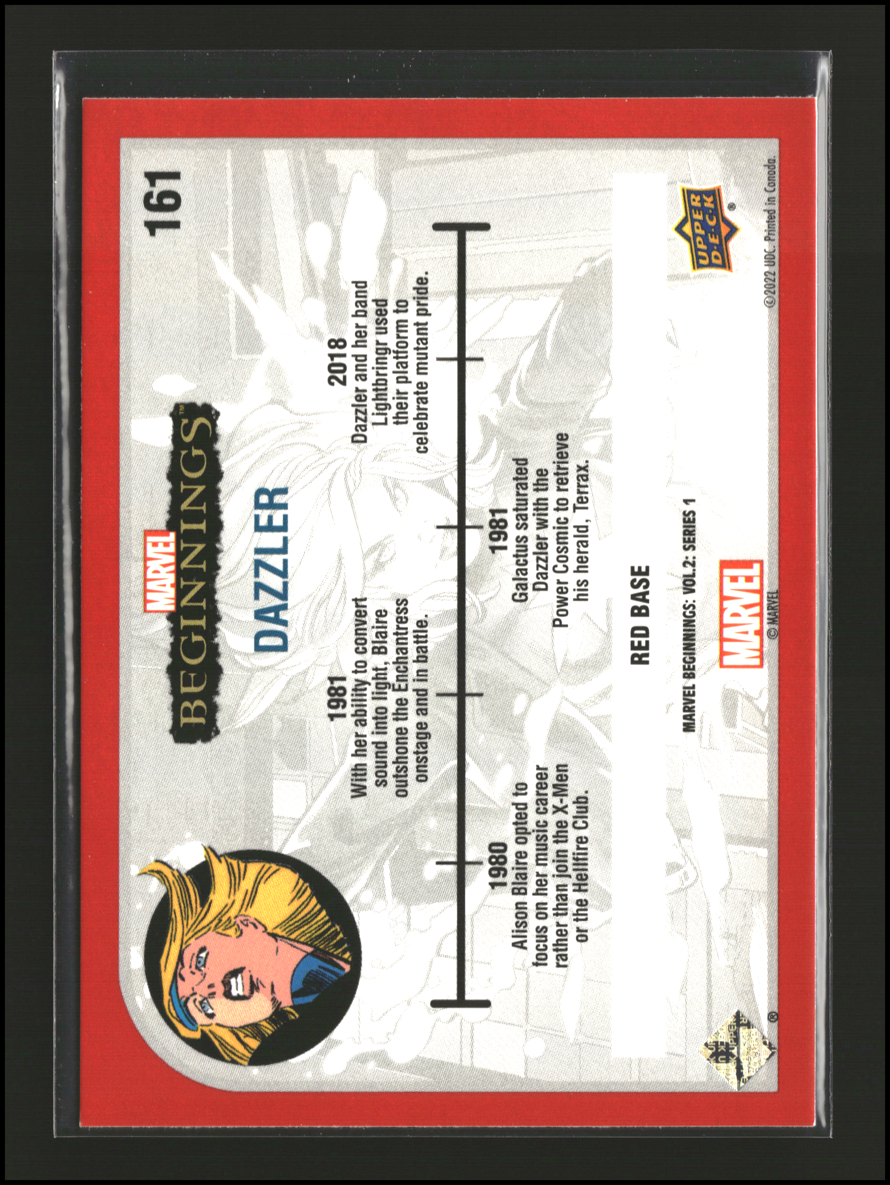 Dazzler #161 | Upper Deck: Marvel Beginnings | Trading Cards