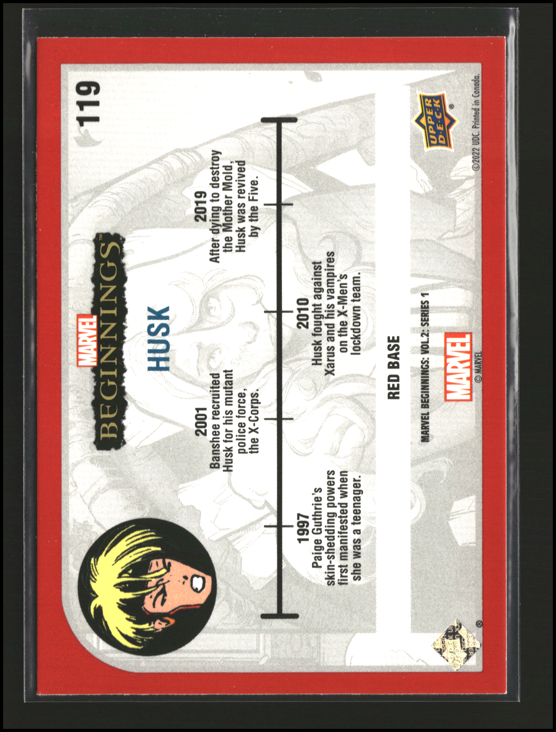 Husk #119 | Upper Deck: Marvel Beginnings | Trading Cards