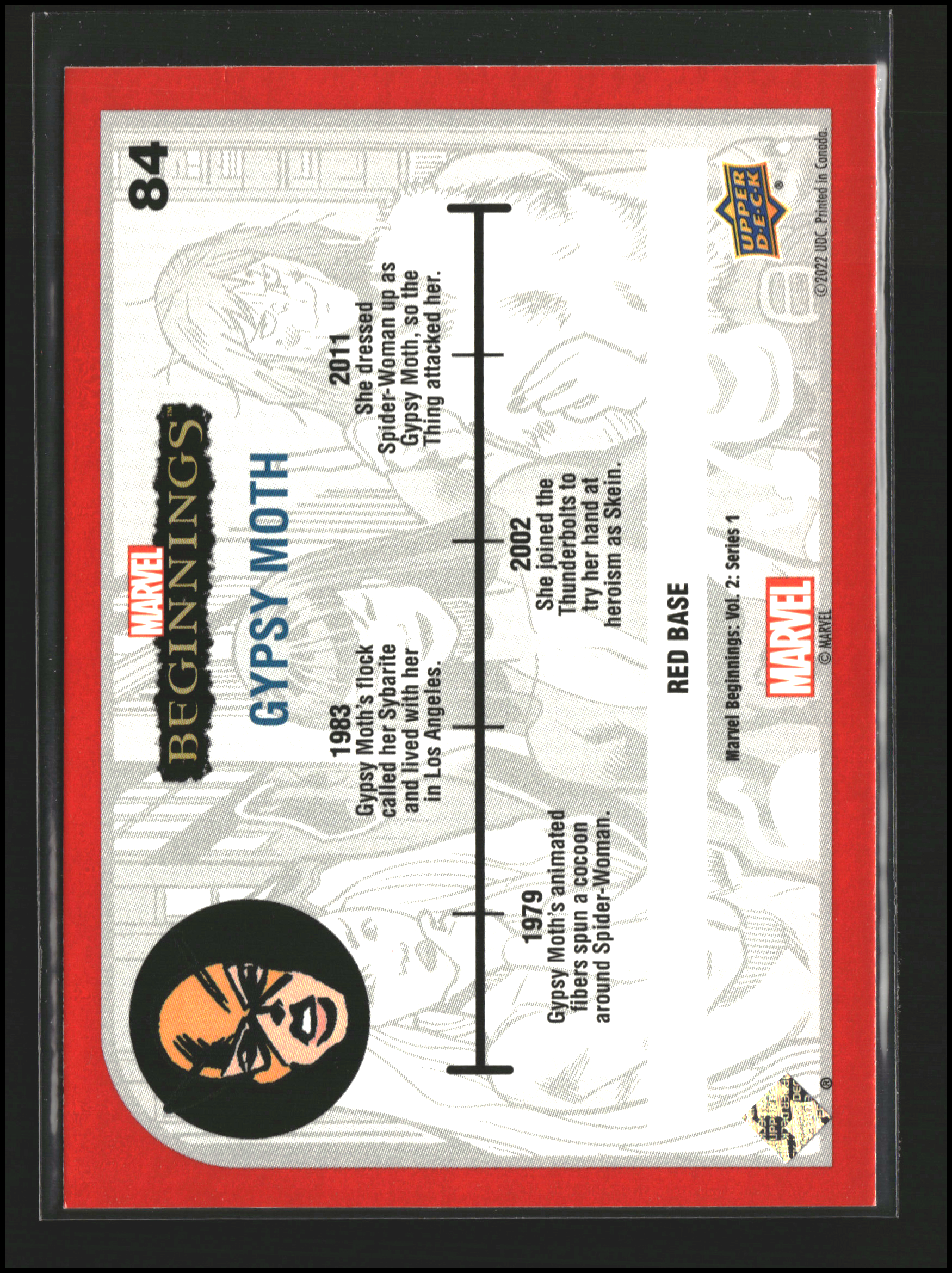 Gypsy Moth #84 | Upper Deck: Marvel Beginnings | Trading Cards