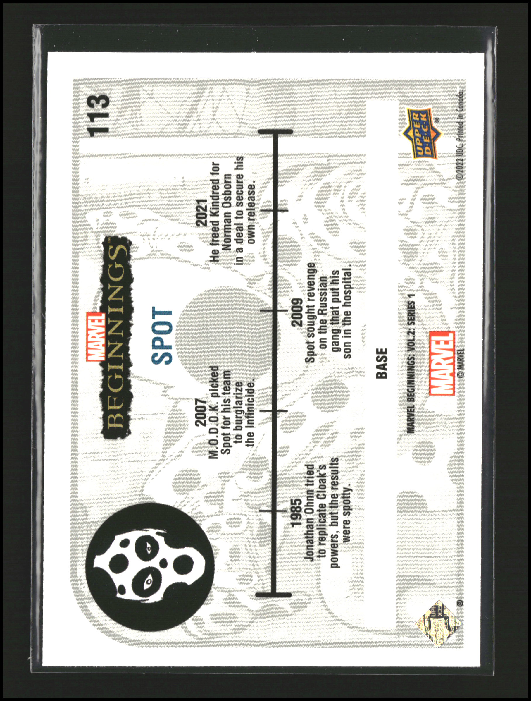 Spot #113 - Marvel Beginnings Vol 2 Series 1